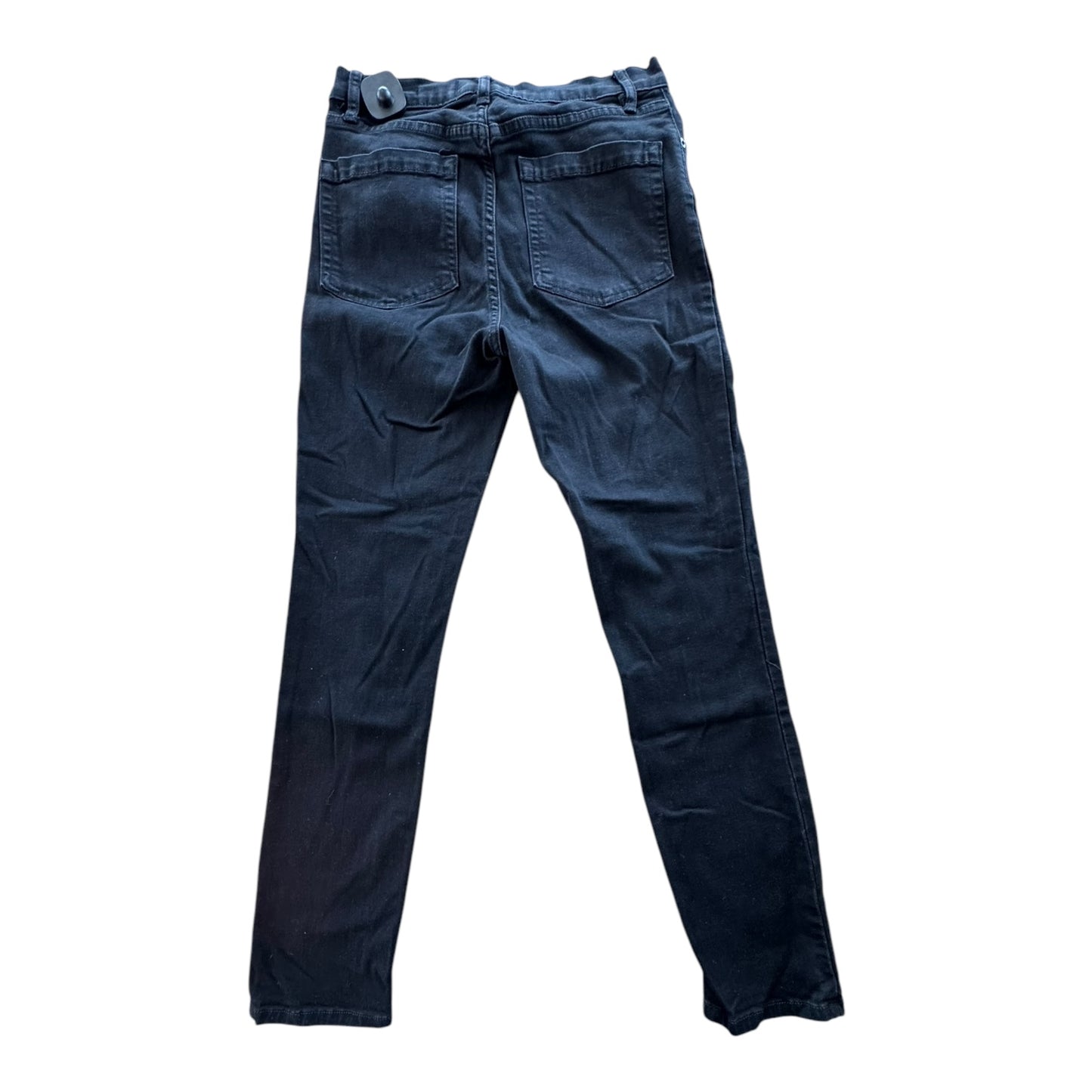 Jeans Skinny By Free People In Black Denim, Size: 6