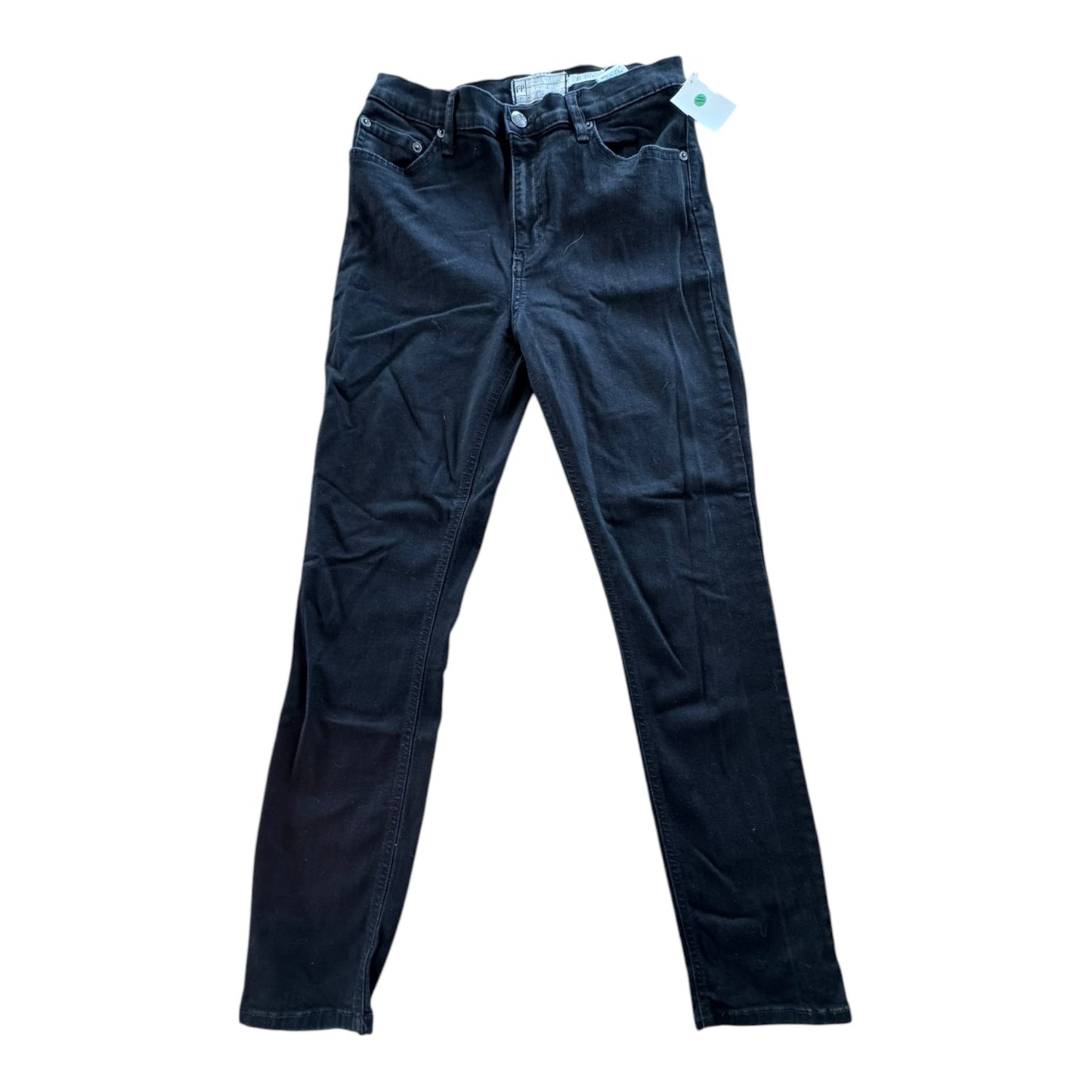 Jeans Skinny By Free People In Black Denim, Size: 6