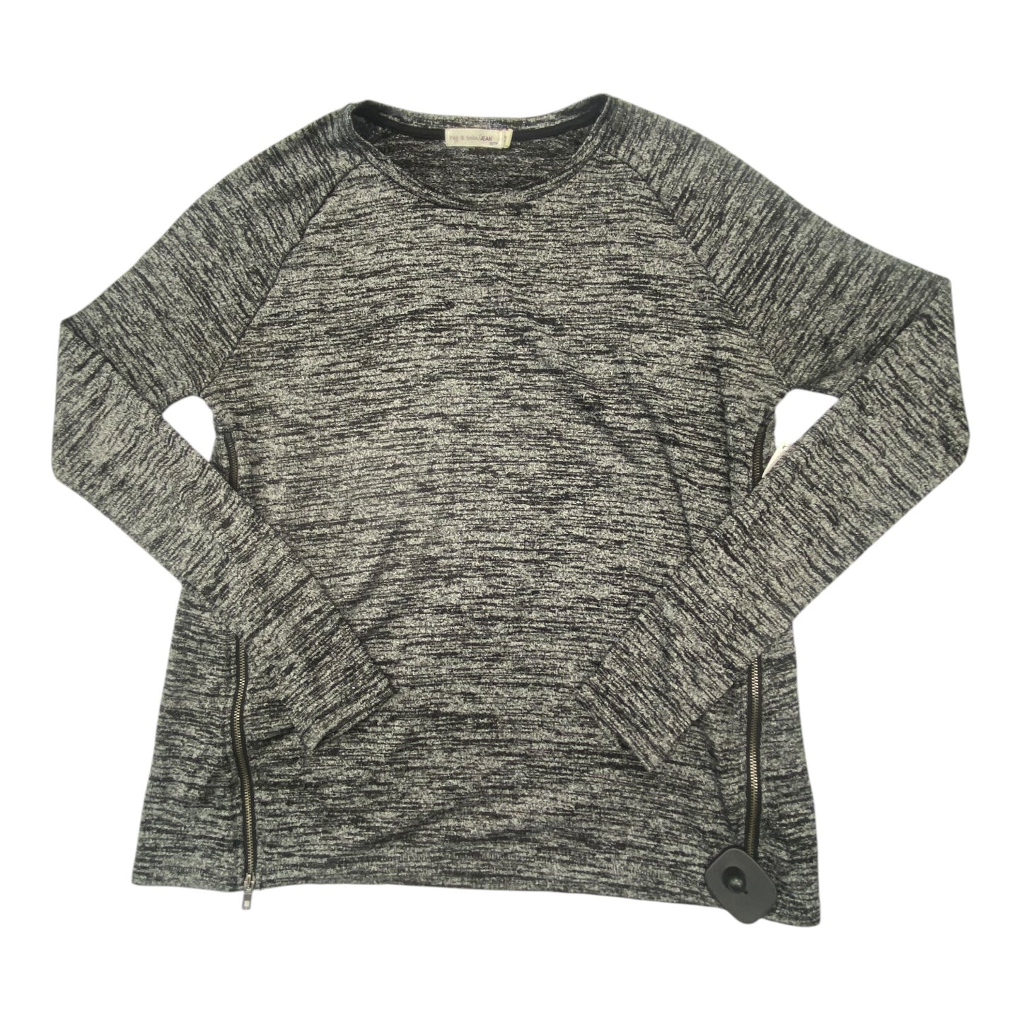 Top Long Sleeve By Rag & Bones Jeans In Grey, Size: Xs