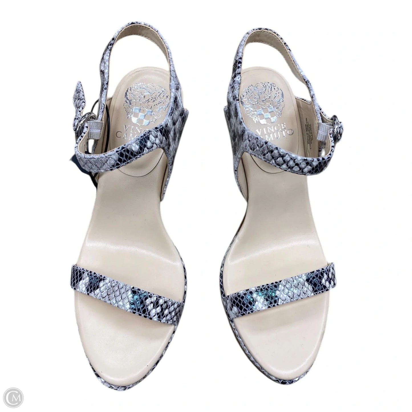 Shoes Heels Kitten By Vince Camuto In Snakeskin Print, Size: 7