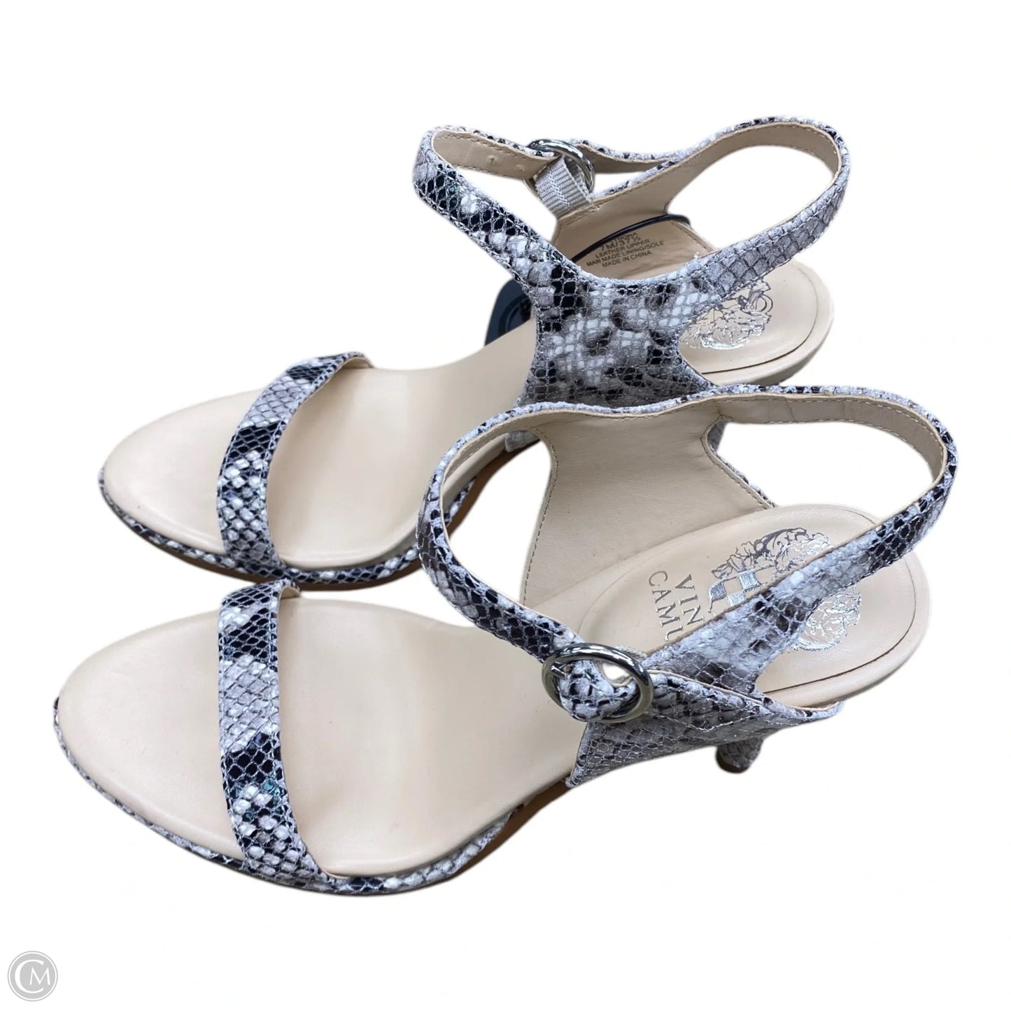 Shoes Heels Kitten By Vince Camuto In Snakeskin Print, Size: 7