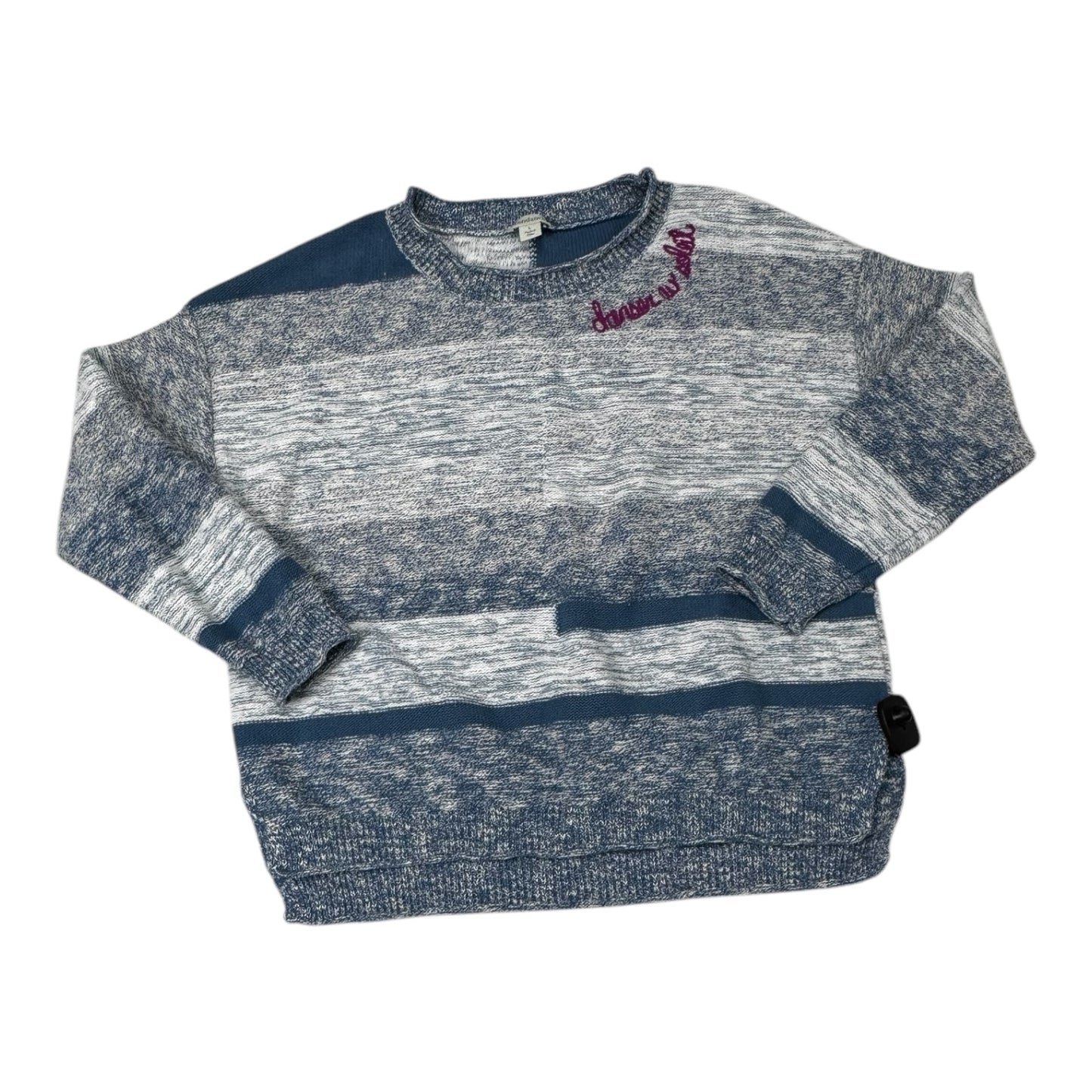 Sweater By Sundance In Blue & White, Size: L