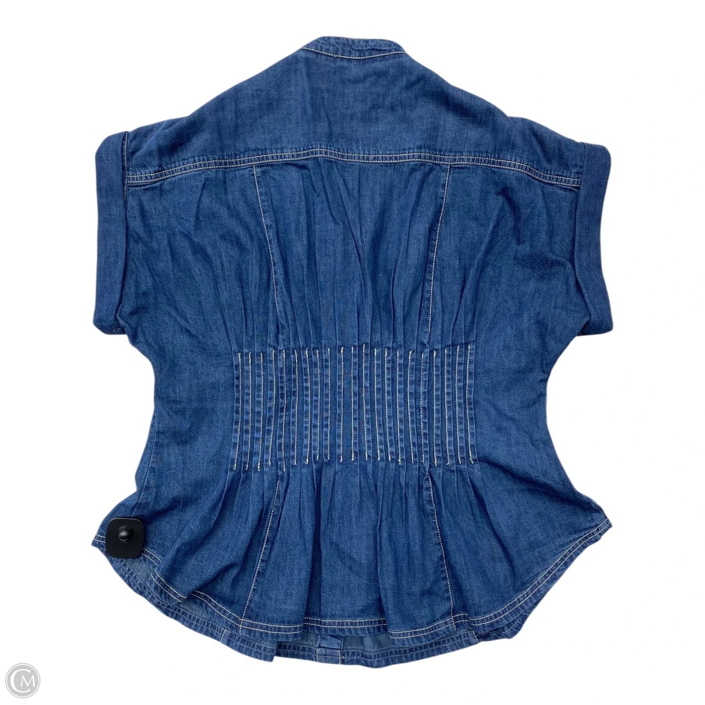 Top Sleeveless By Pilcro In Blue Denim, Size: L