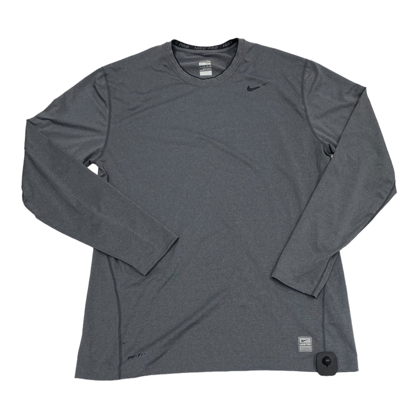 Athletic Top Long Sleeve Collar By Nike Size: Xl