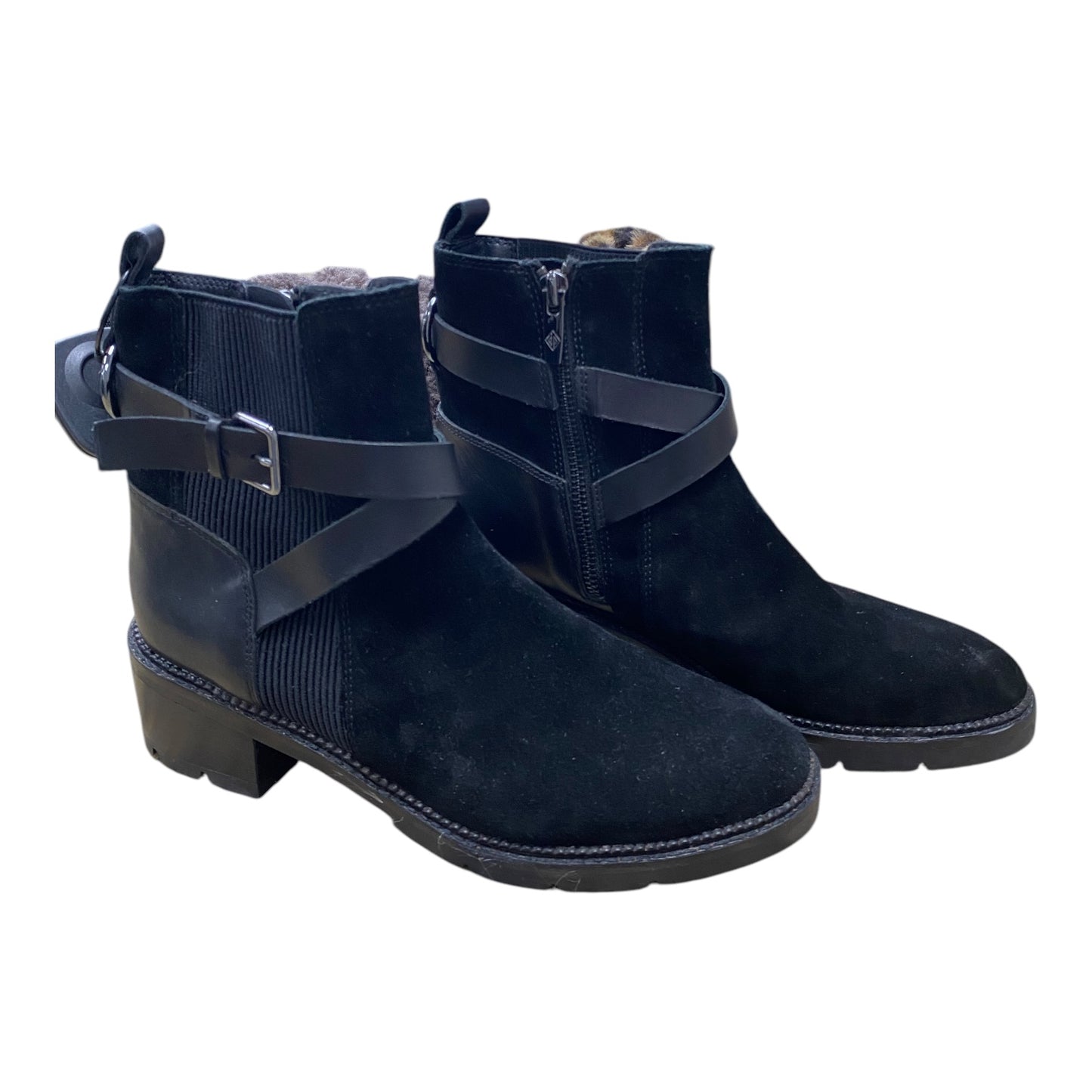 Boots Ankle Flats By Donald Pliner In Black, Size: 8