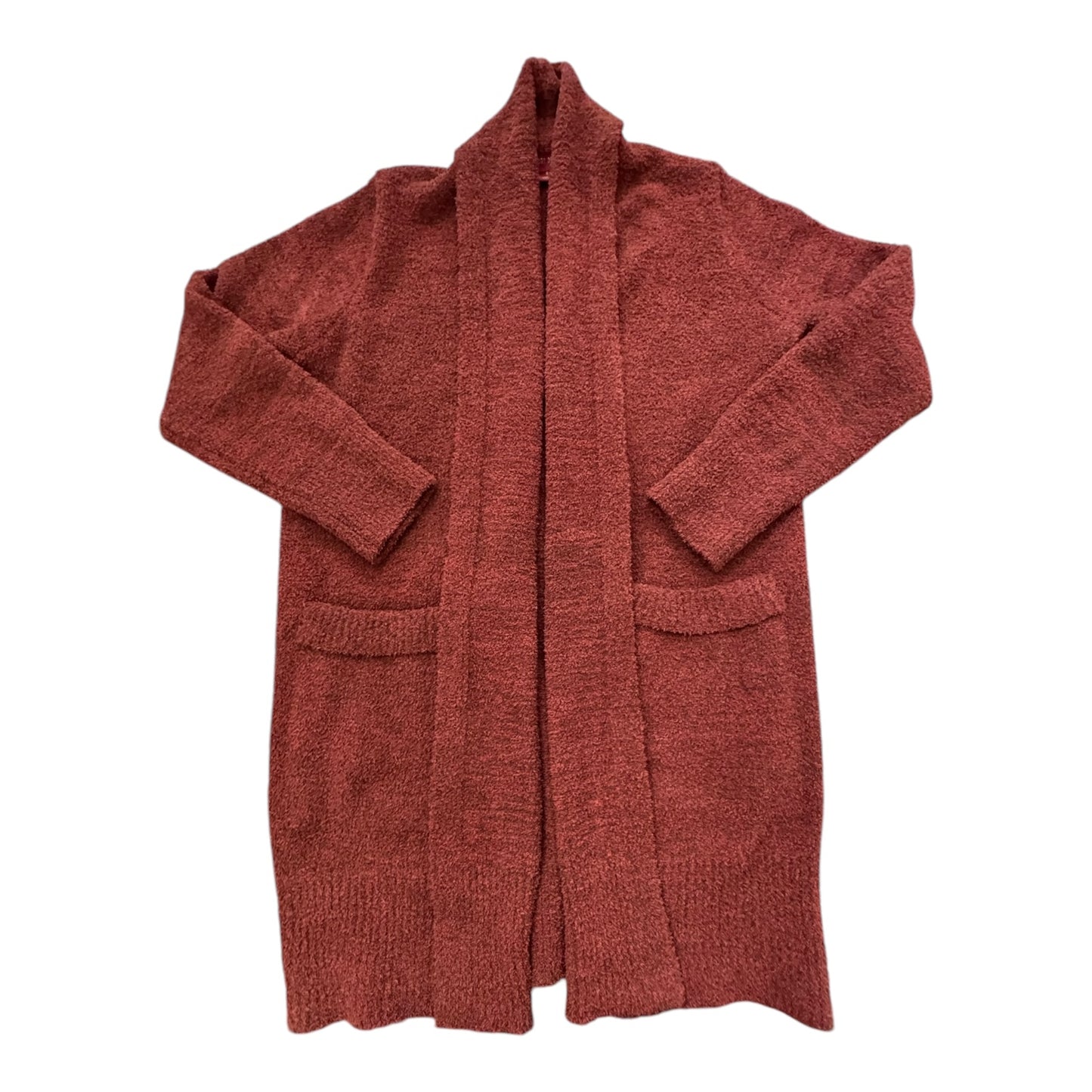 Sweater Cardigan By Barefoot Dreams In Brick Red, Size: S