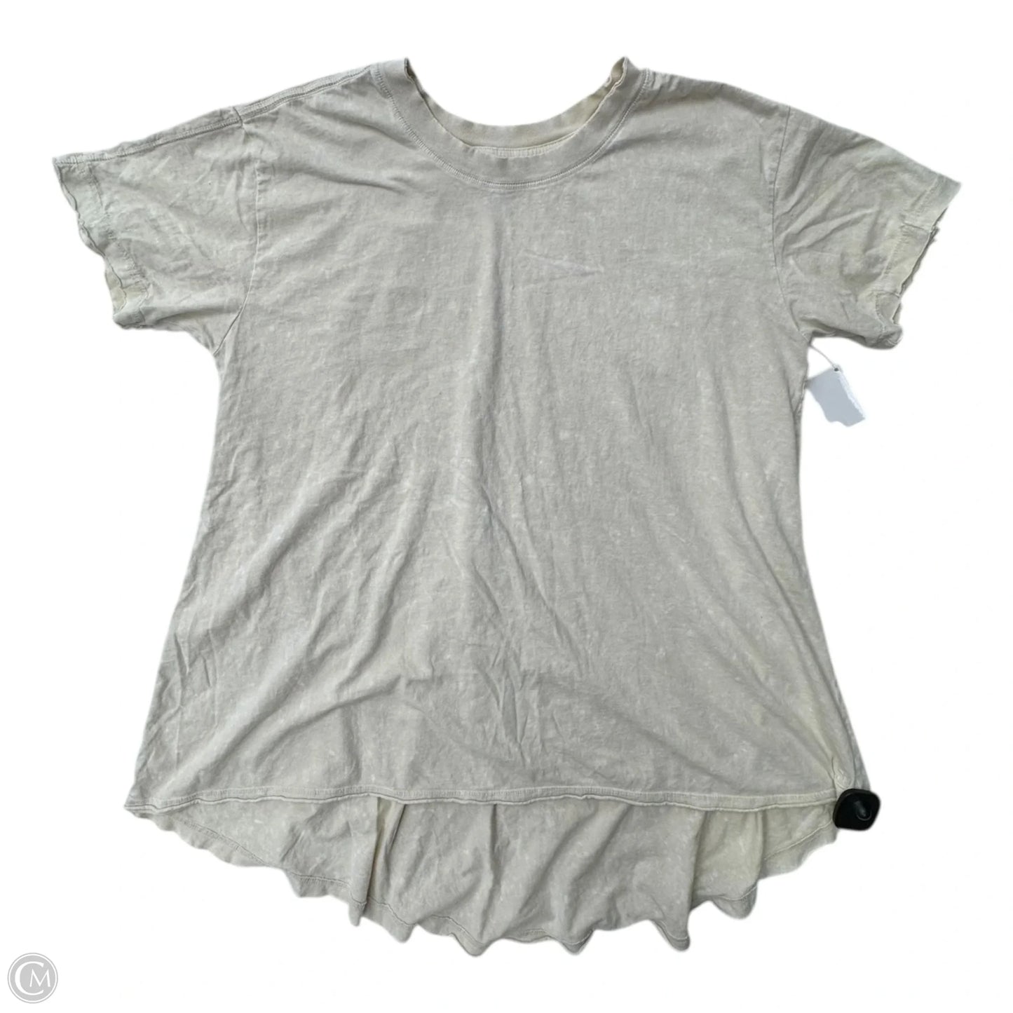 Tunic Short Sleeve By Free People In Beige, Size: S