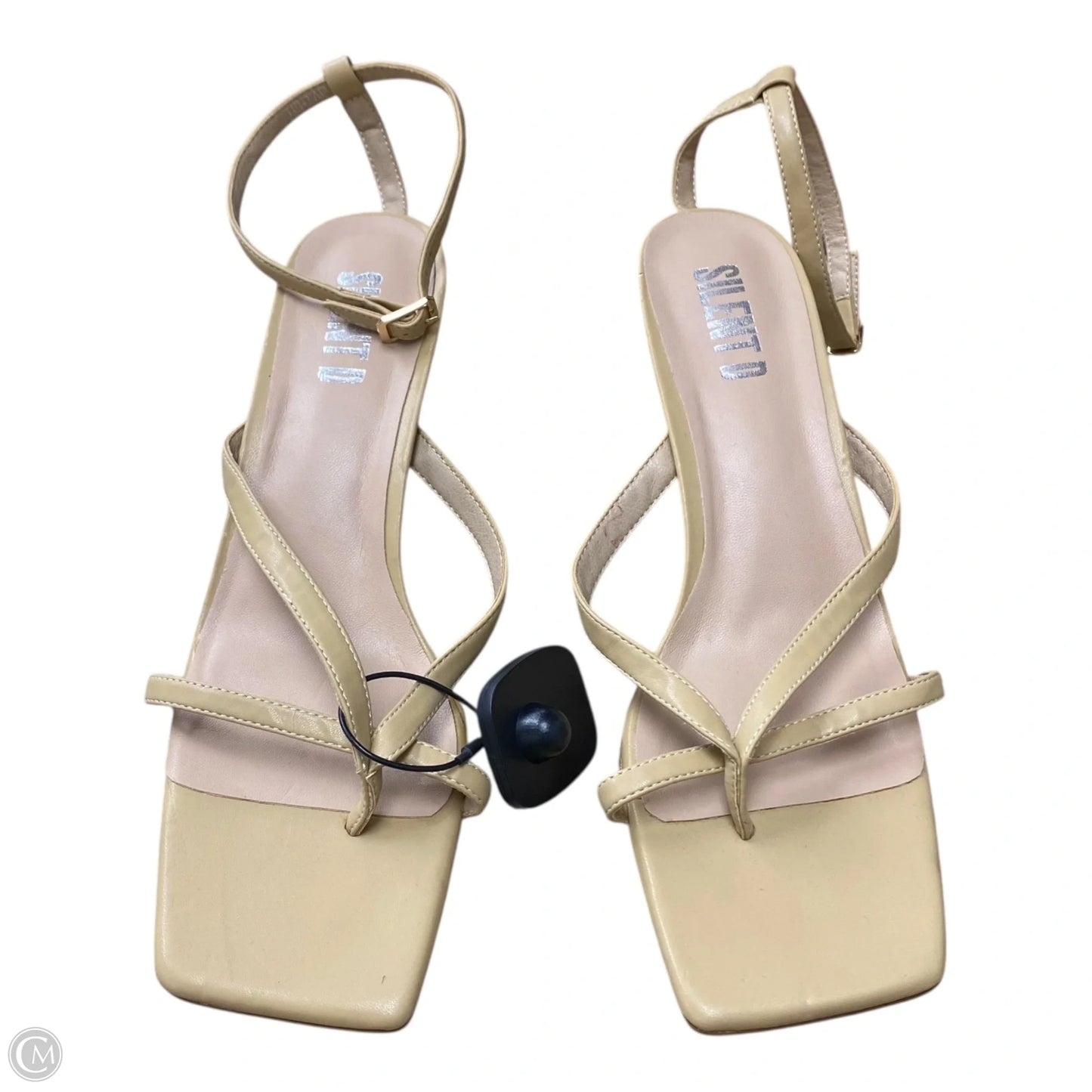 Sandals Heels Kitten By Silent D In Tan, Size: 11.5