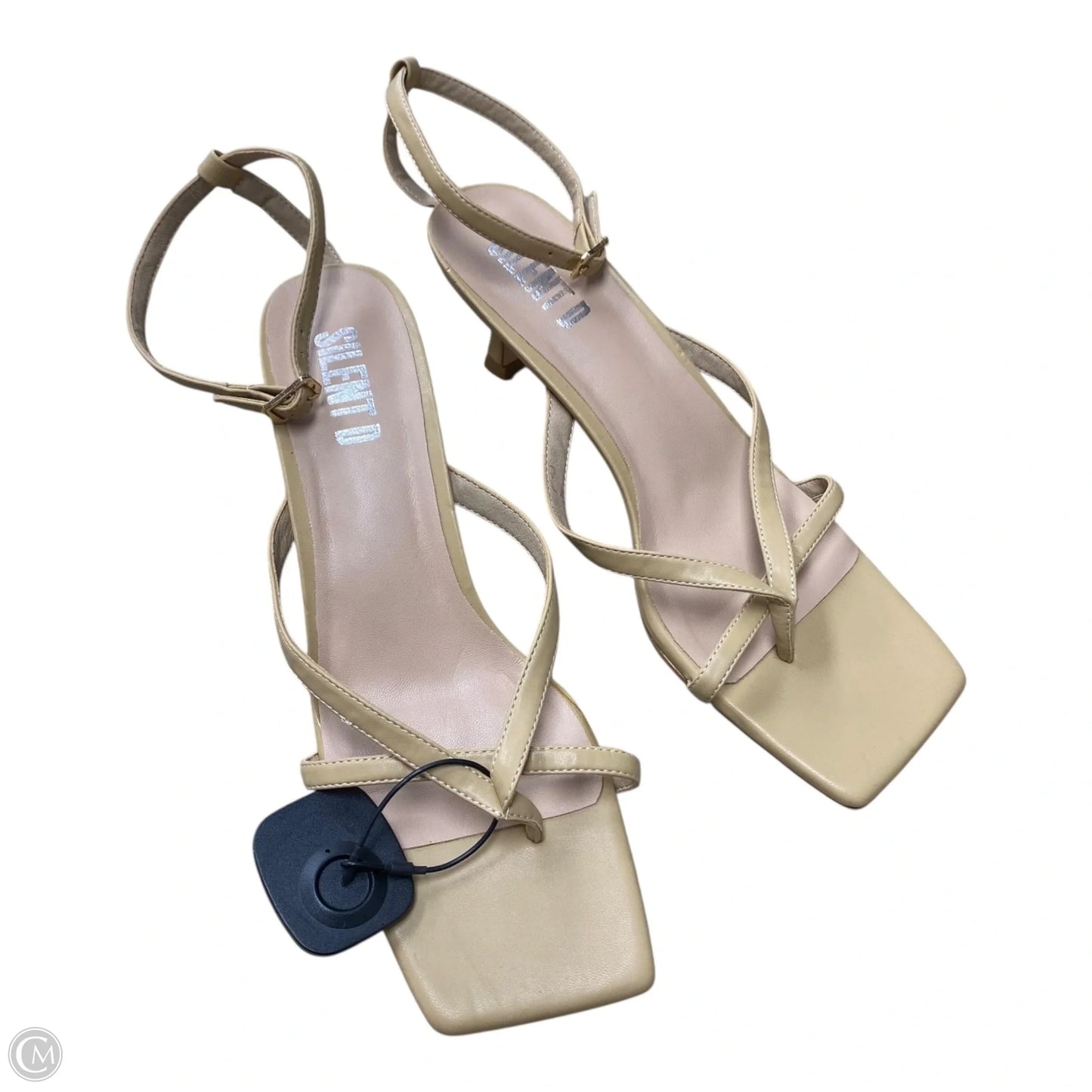 Sandals Heels Kitten By Silent D In Tan, Size: 11.5