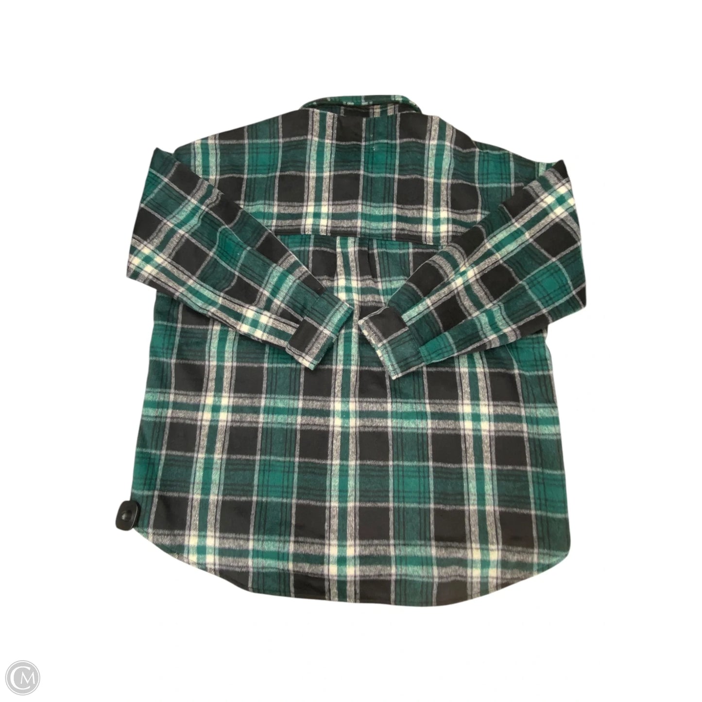 Jacket Shirt By Thread And Supply In Plaid Pattern, Size: L