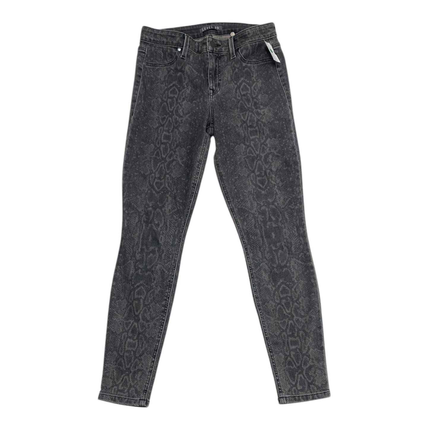 Jeans Skinny By Level 99 In Snakeskin Print, Size: 6