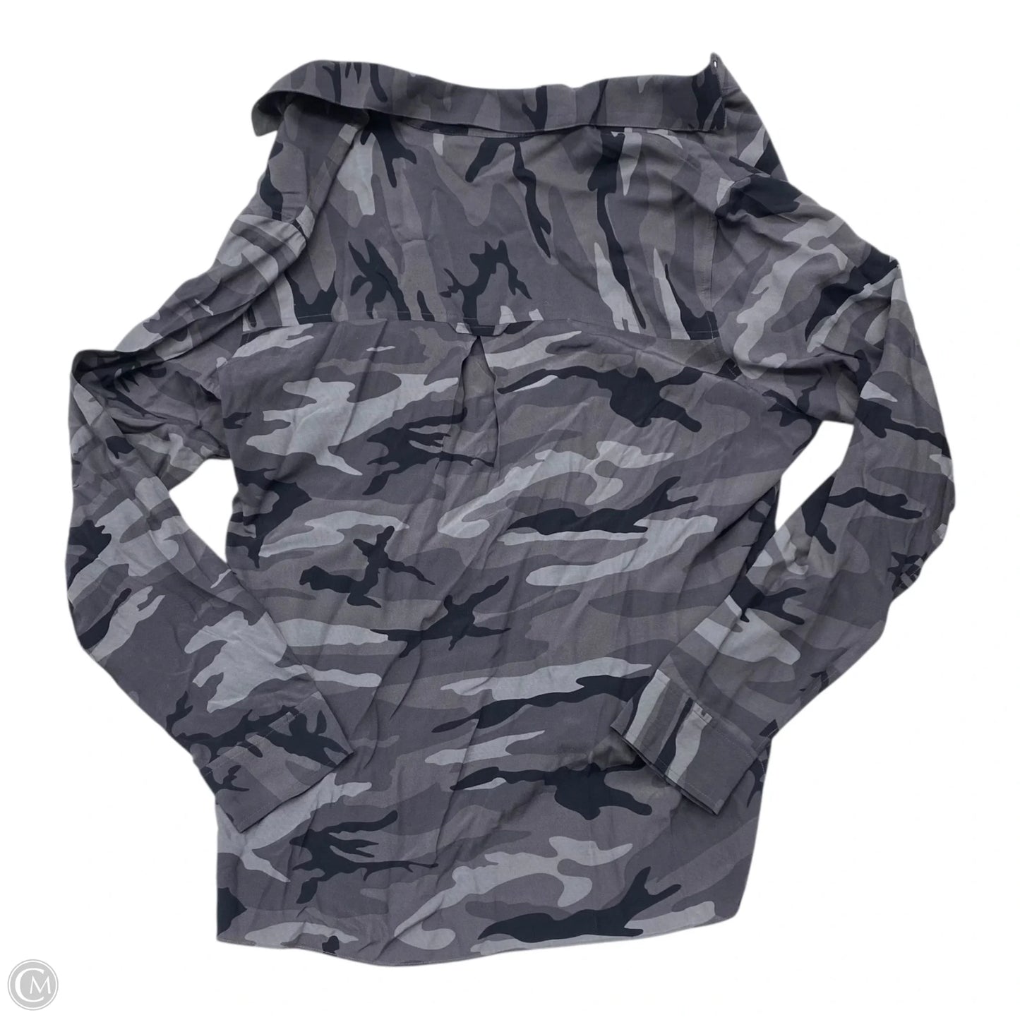 Top Long Sleeve By Rails In Camouflage Print, Size: L