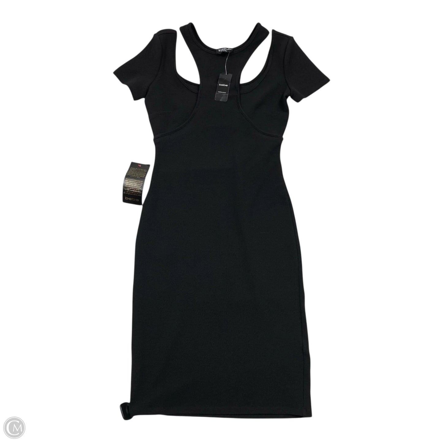 Dress Casual Midi By Bebe In Black, Size: S