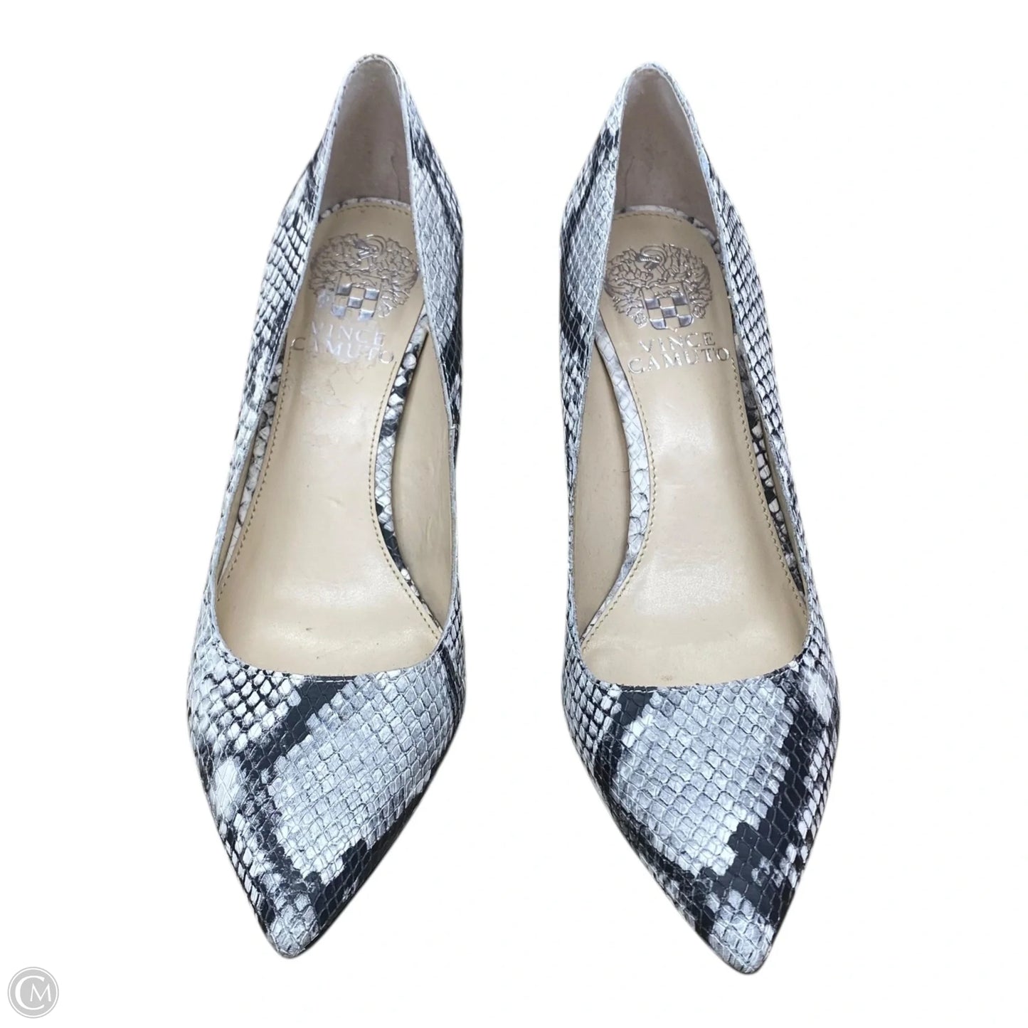 Shoes Heels Kitten By Vince Camuto In Snakeskin Print, Size: 6.5