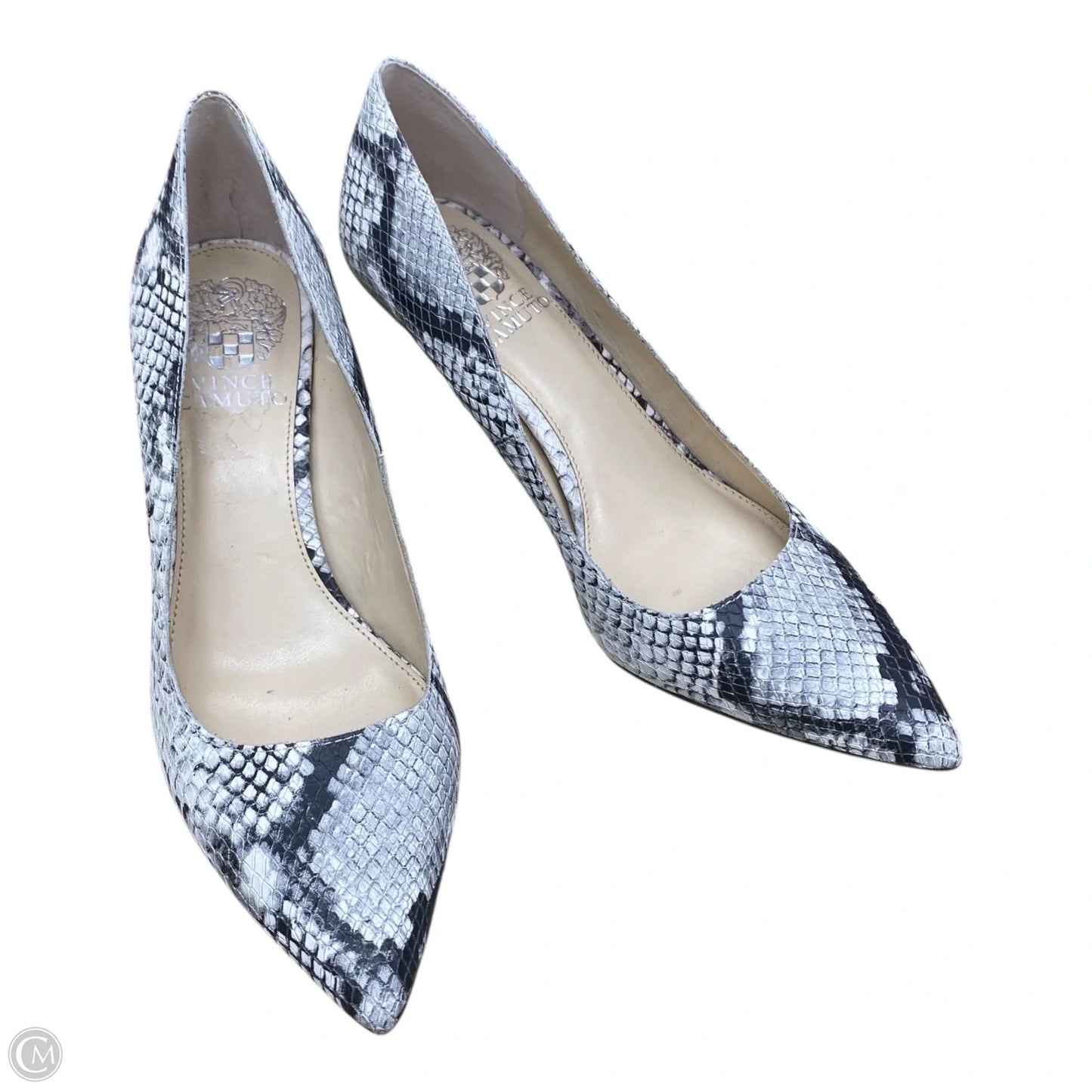 Shoes Heels Kitten By Vince Camuto In Snakeskin Print, Size: 6.5