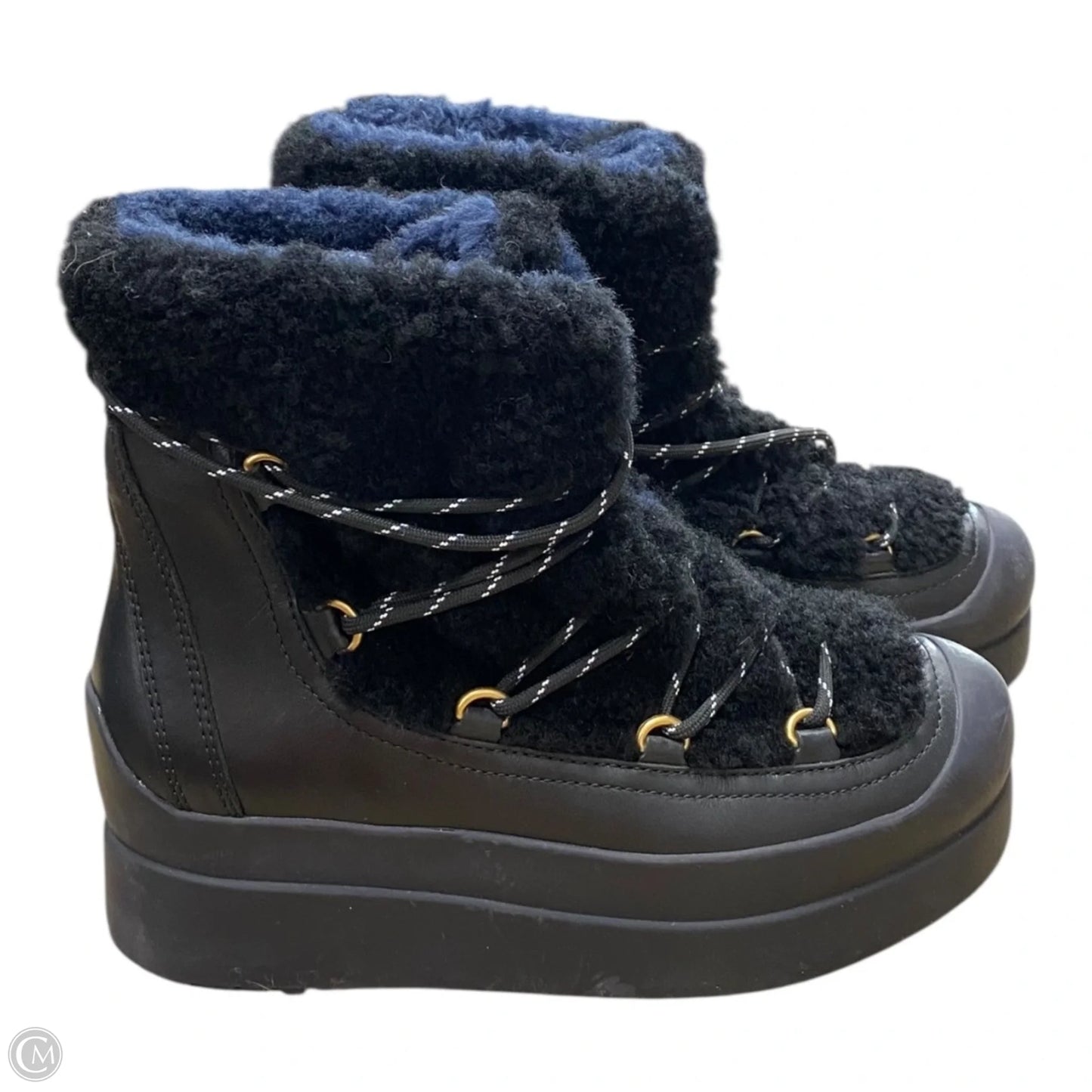 Boots Designer By Tory Burch In Black, Size: 10