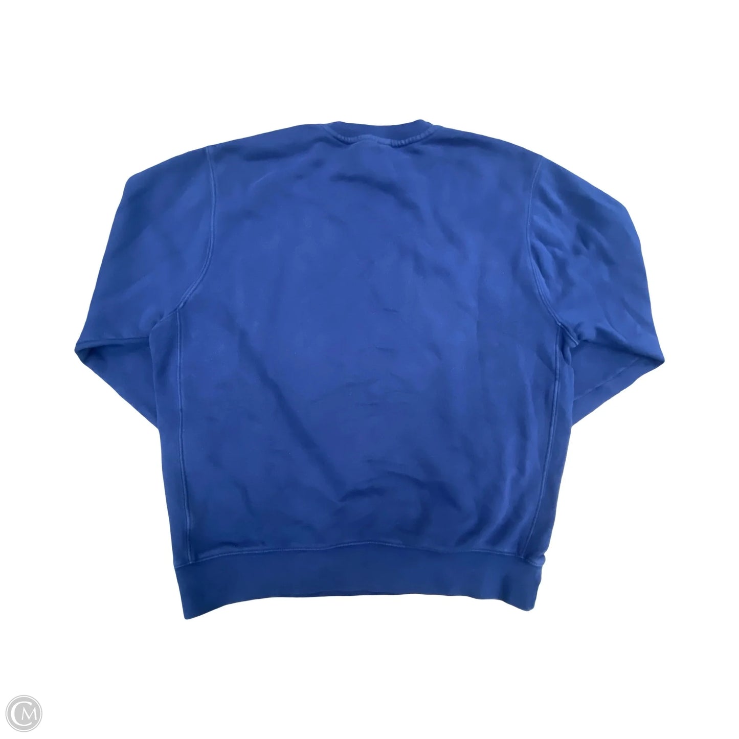 Athletic Sweatshirt Crewneck By Nike In Blue, Size: M
