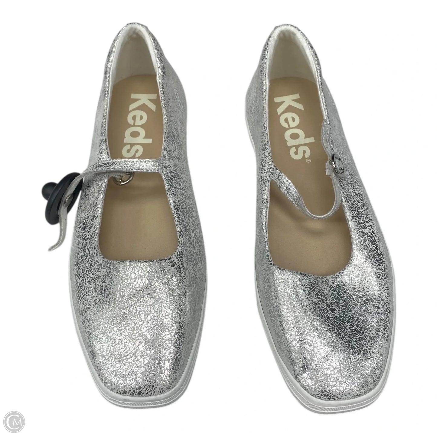 Shoes Flats By Keds In Silver, Size: 9.5
