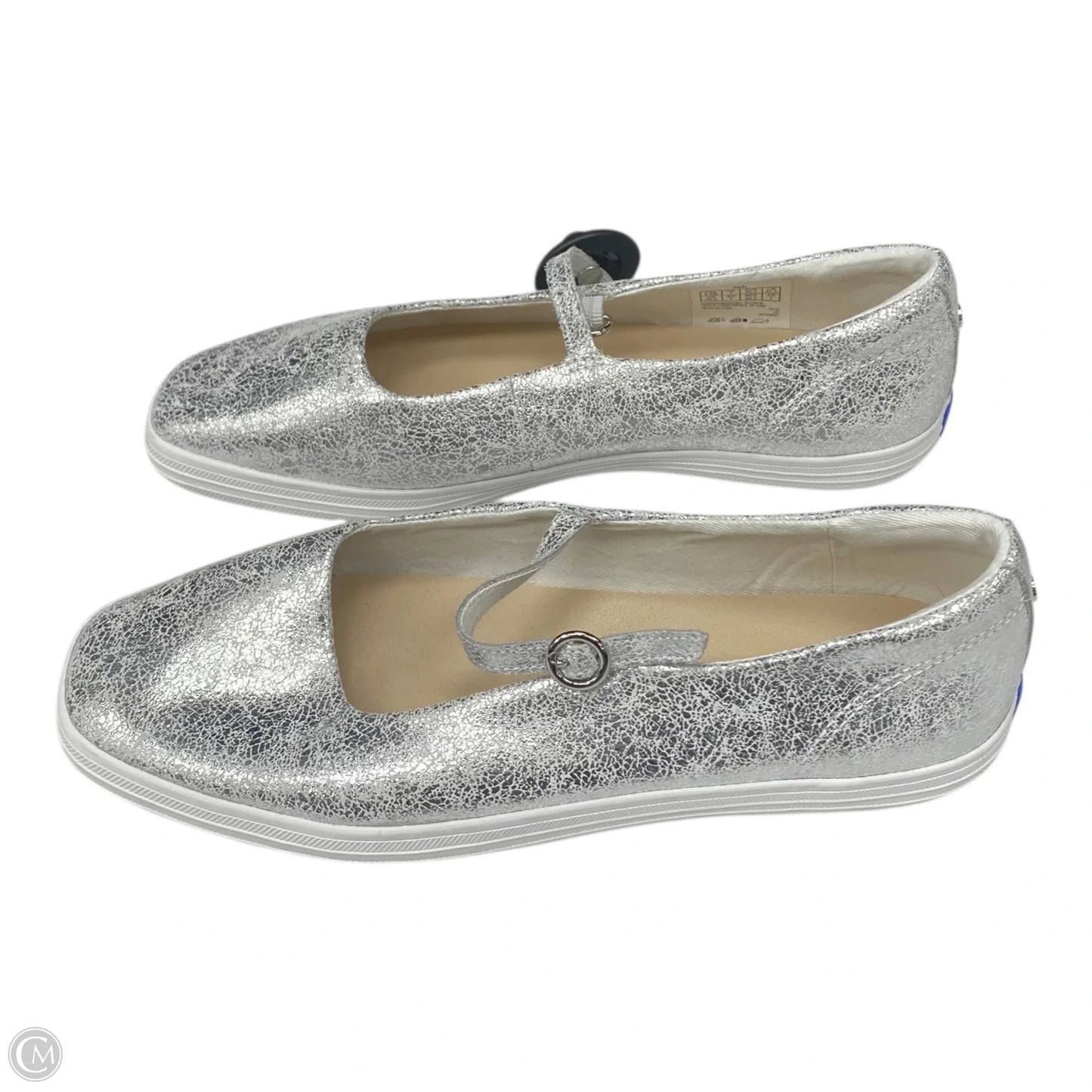 Shoes Flats By Keds In Silver, Size: 9.5