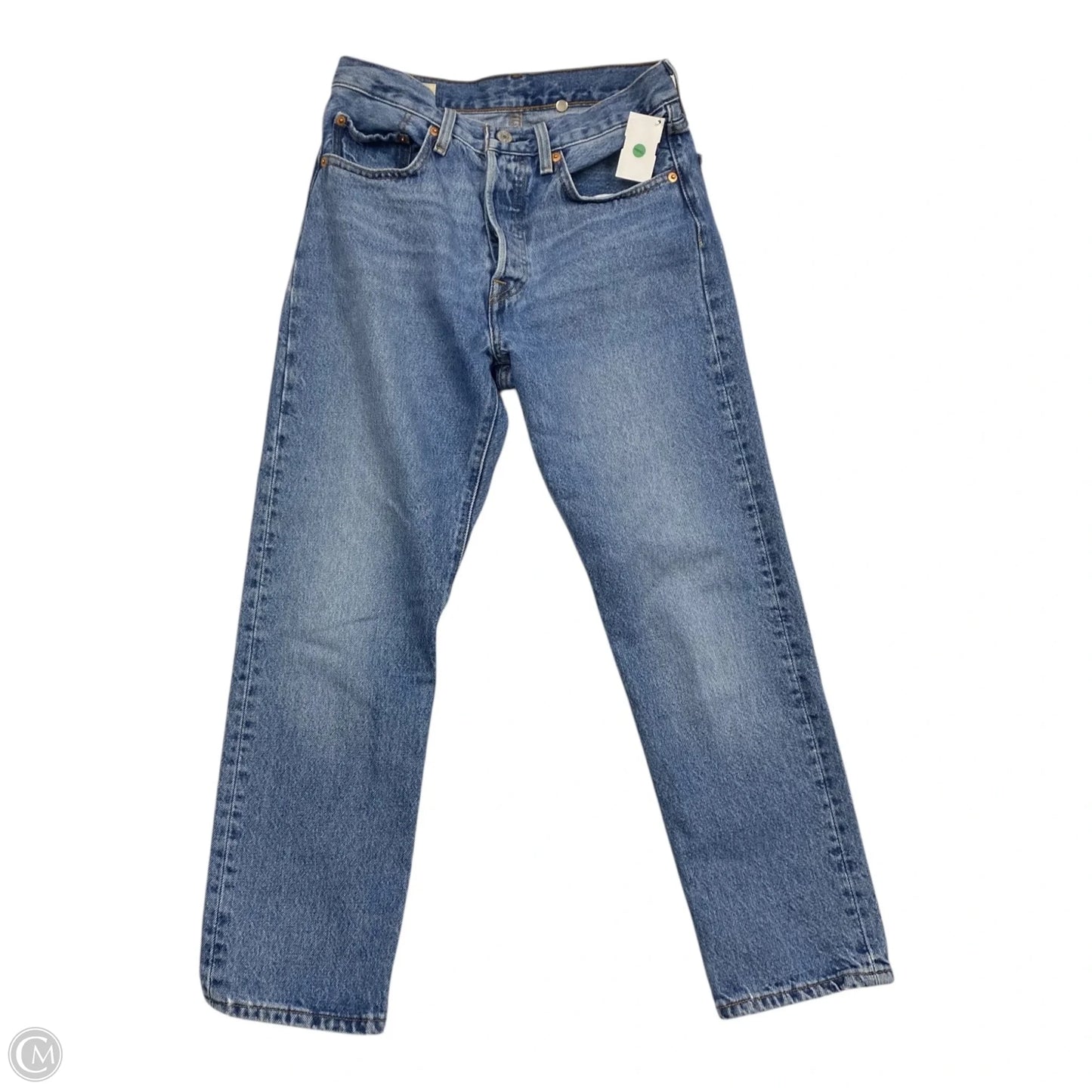 Jeans Straight By Levis In Blue Denim, Size: 2
