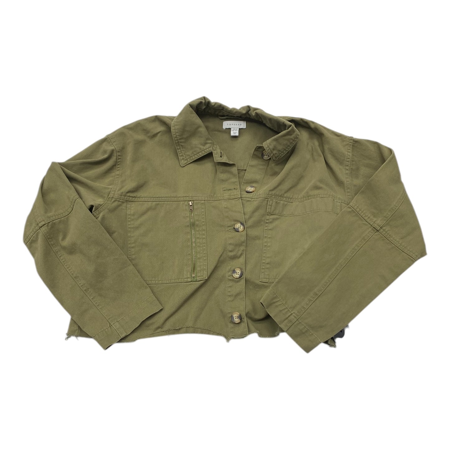 Blazer By Top Shop In Green, Size:M