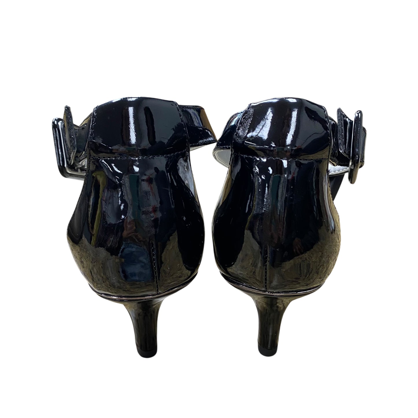 Shoes Heels Kitten By Anne Klein In Black & Grey, Size:6.5
