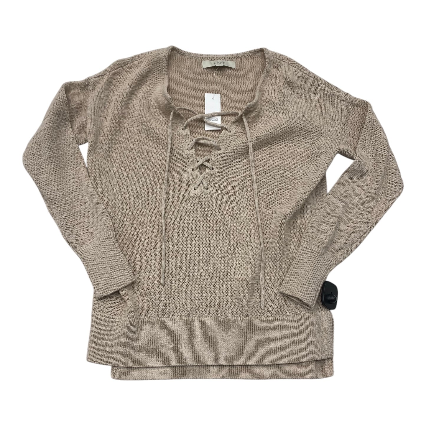 Top Ls By Loft In Taupe, Size:S