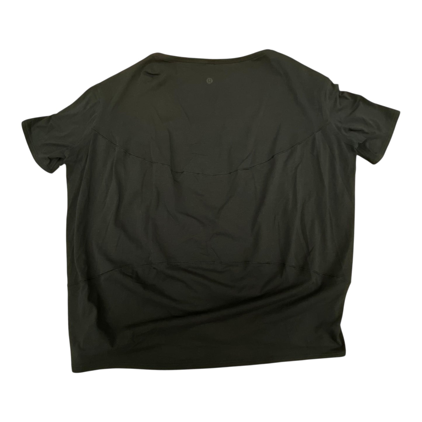 Athletic Top Ss By Lululemon In Black, Size:L