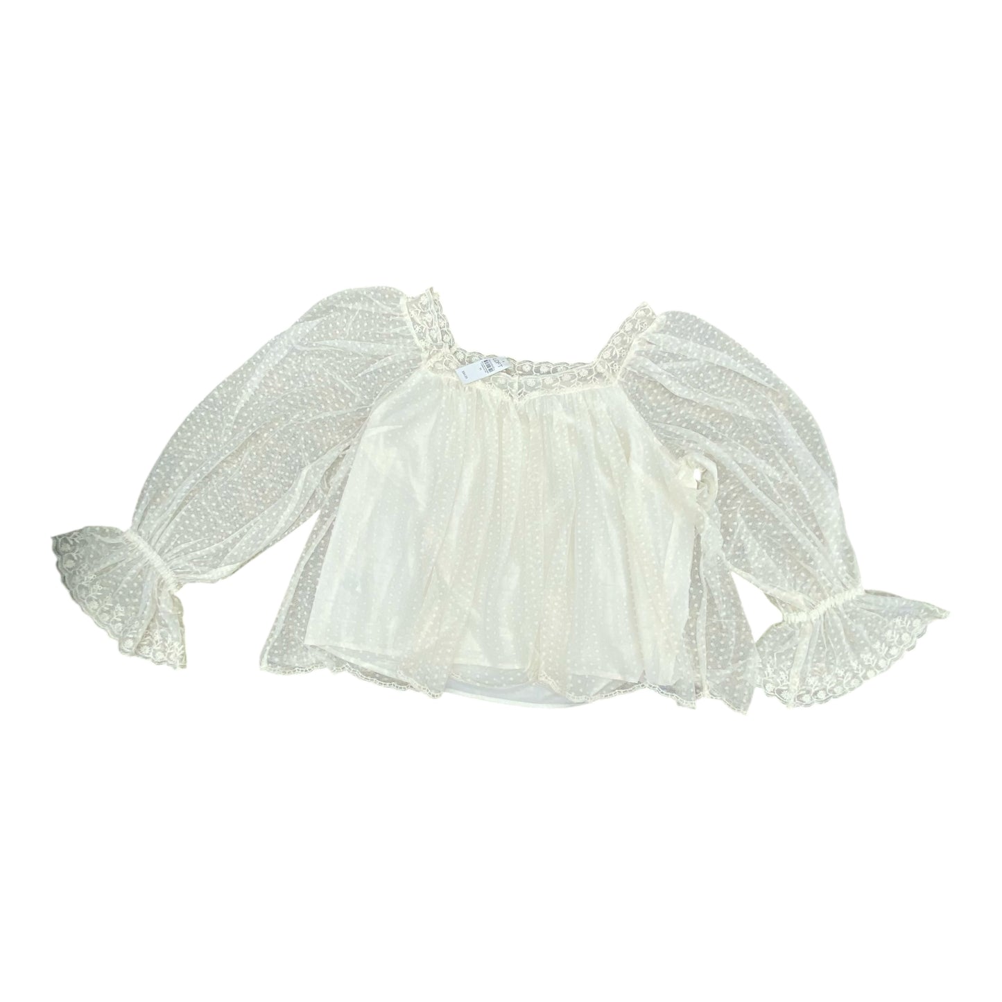 Top Ls By Loft In Cream, Size:M