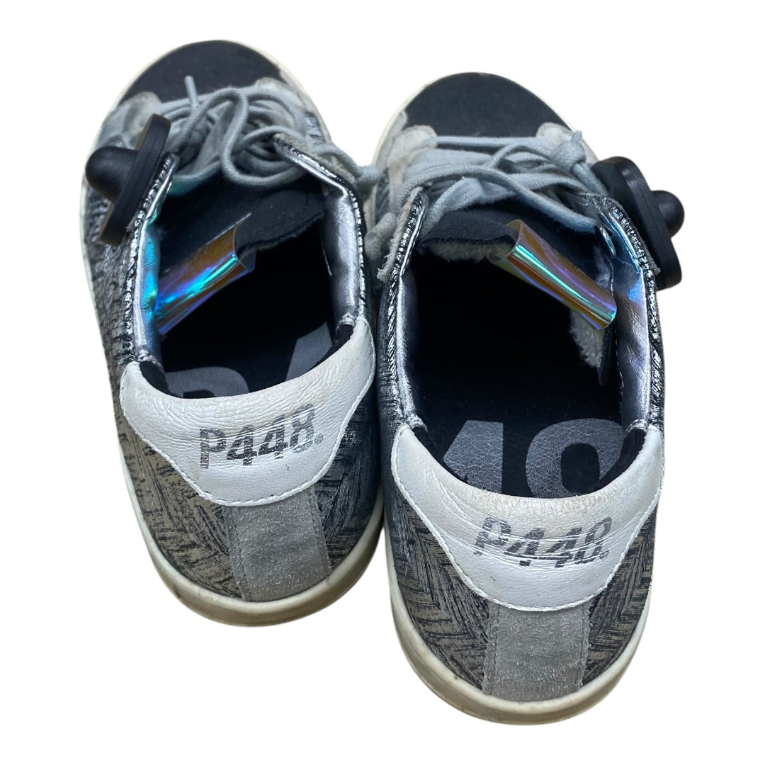 Shoes Sneakers By P448 In Black & Grey, Size:7