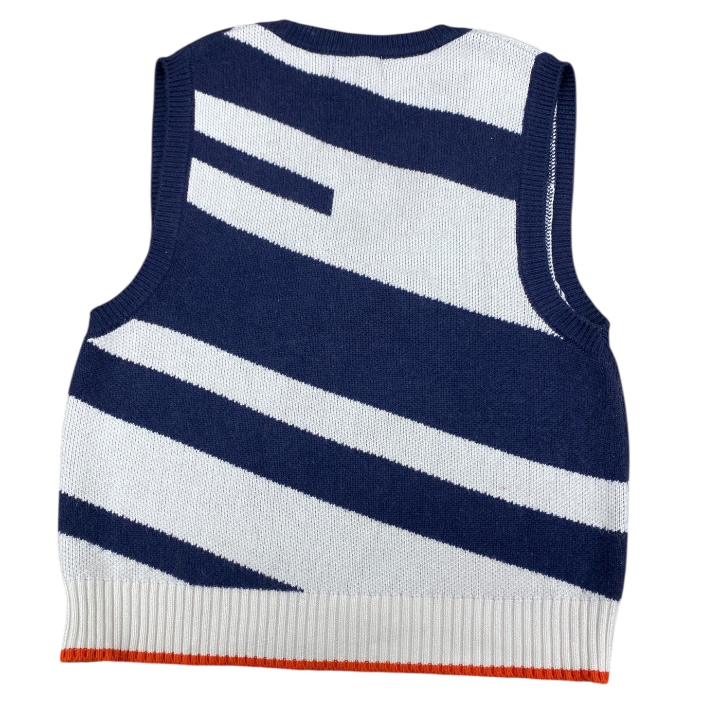 Sweater Ss By Maeve In Blue & White, Size:M