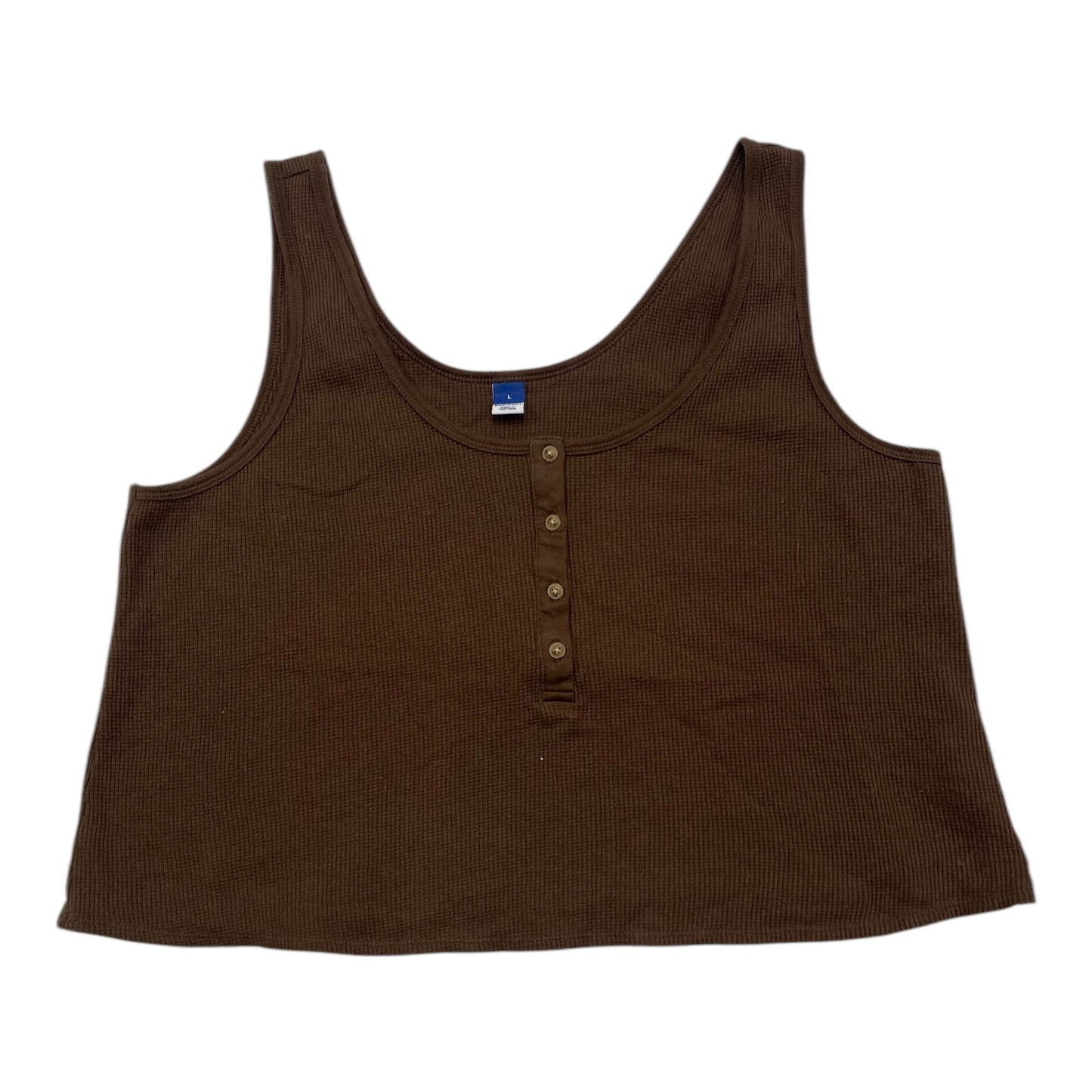 Top Sleeveless By Old Navy In Brown, Size:L