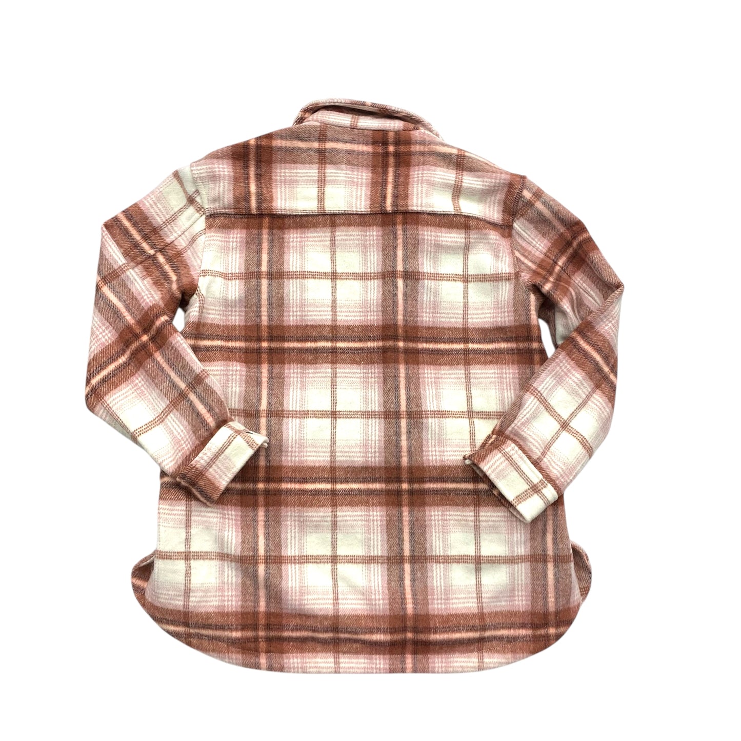 Jacket Shirt By Old Navy In Plaid Pattern, Size:M