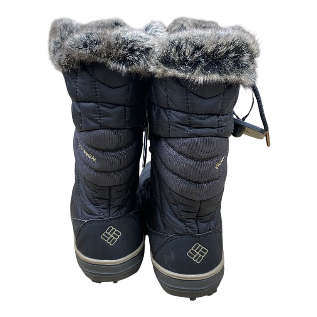 Boots Snow By Columbia In Black, Size:8.5
