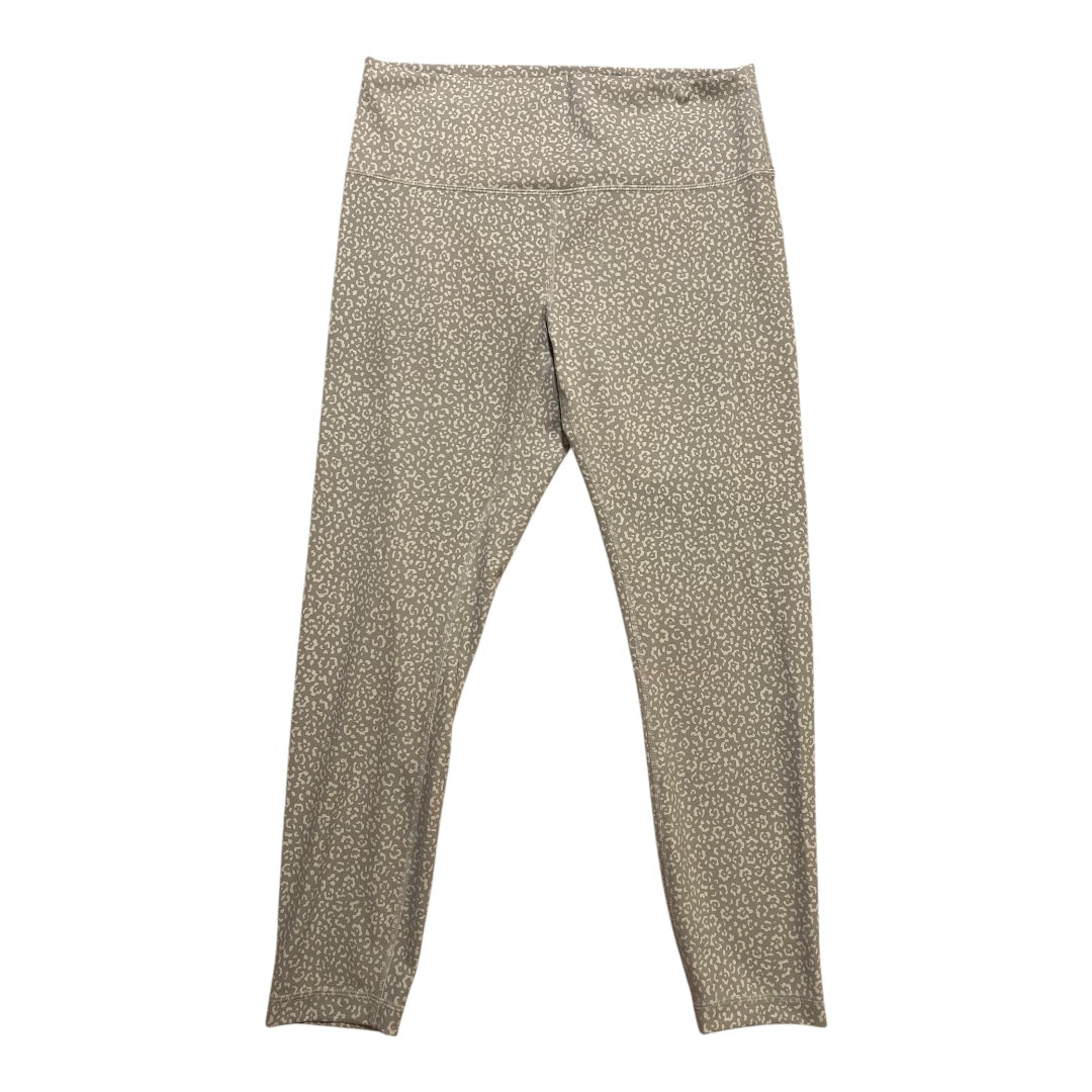 Athletic Leggings By Lululemon In Grey, Size:14
