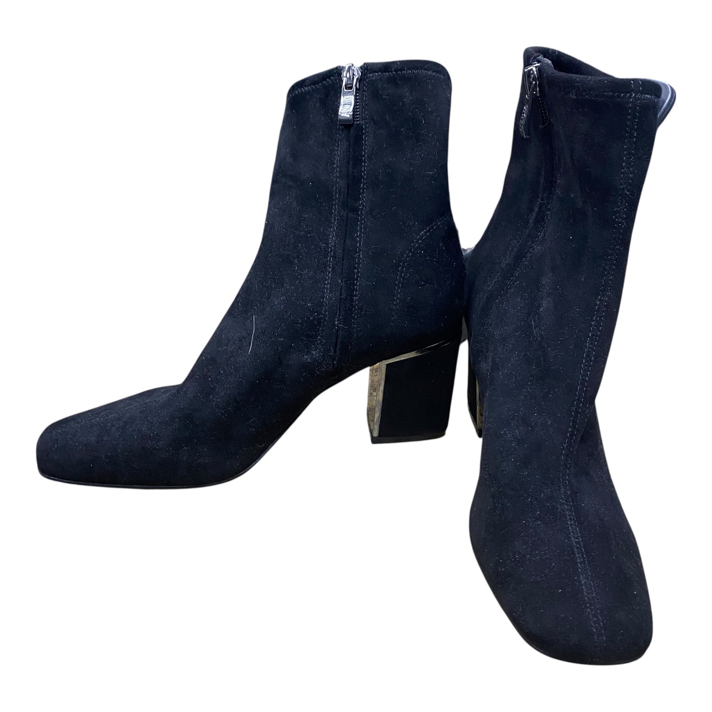 Boots Ankle Heels By Dkny In Black, Size:7