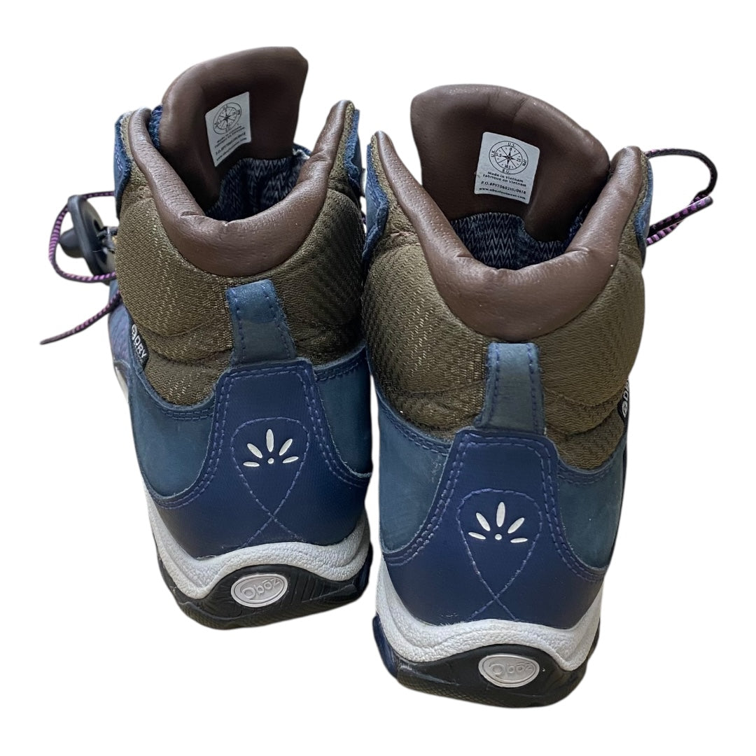 Shoes Hiking By Cmc In Blue & Brown, Size:7