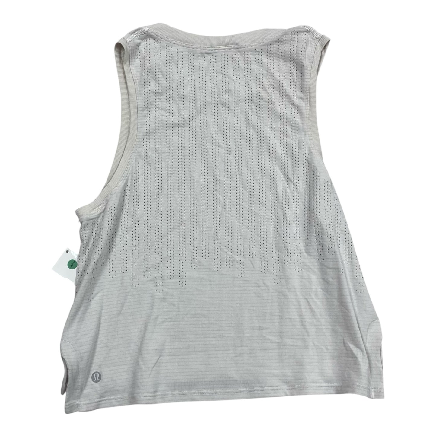 Athletic Tank Top By Lululemon In White, Size:S