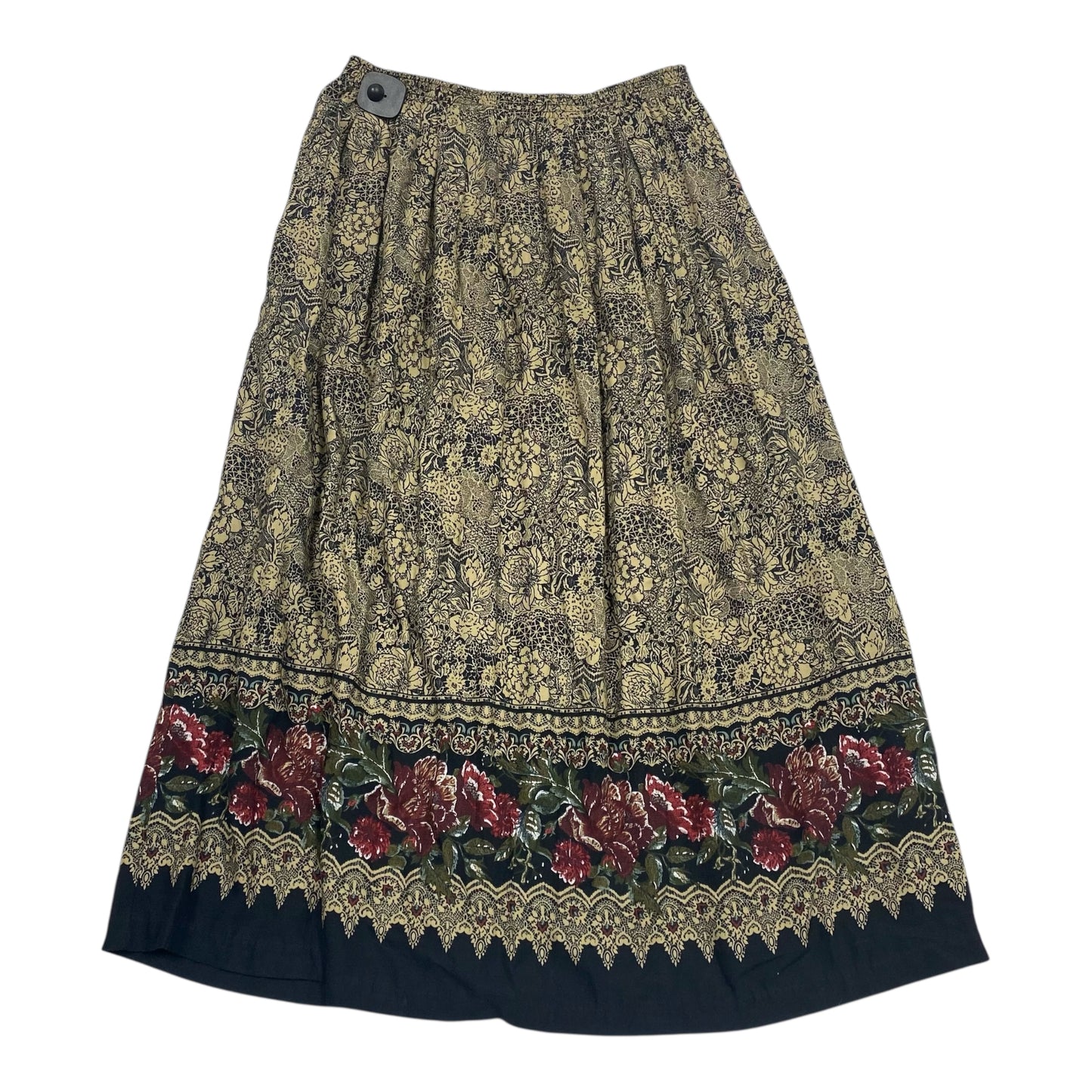 Skirt Maxi By Liz Baker In Black & Brown, Size:L