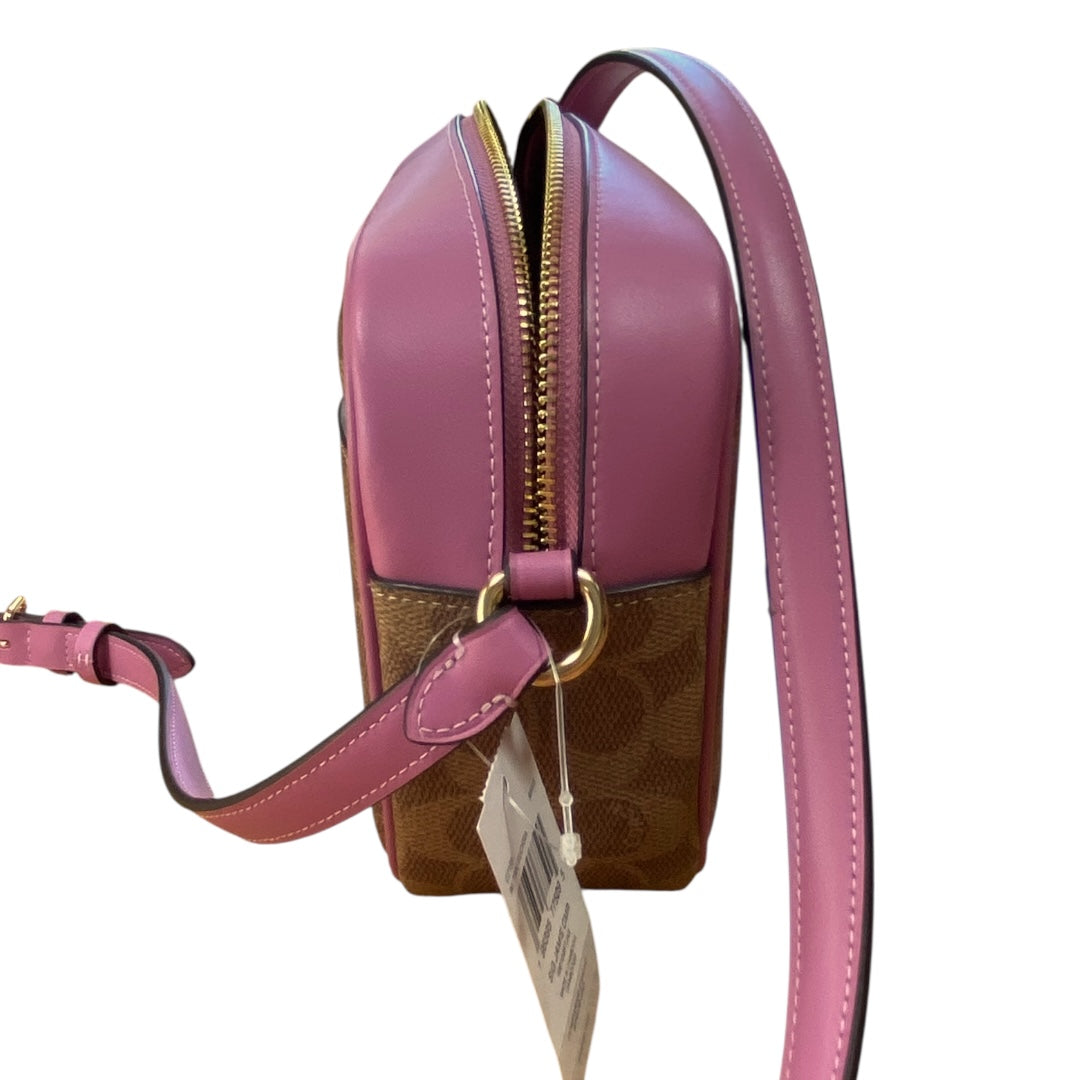 Handbag Designer By Coach In Brown & Pink, Size:Small