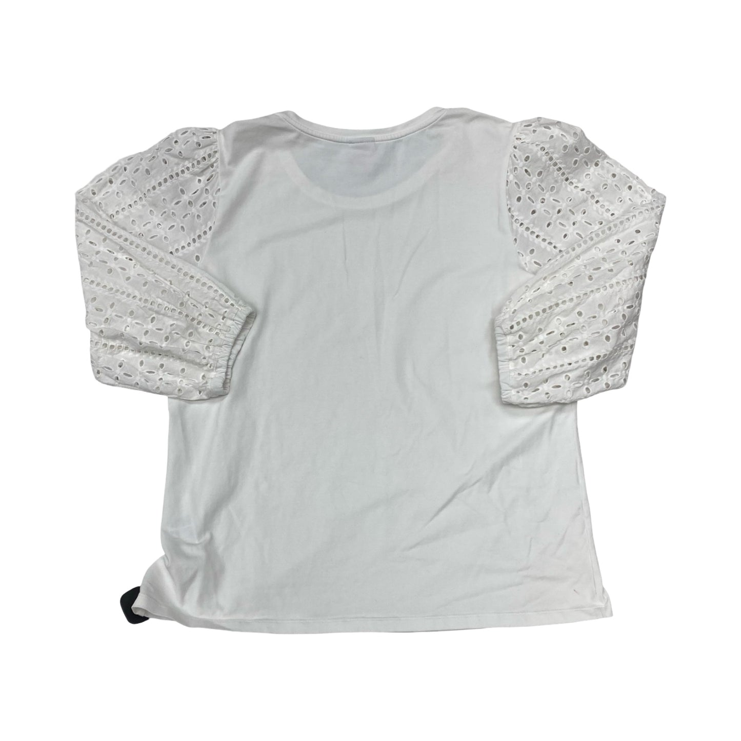 Top 3/4 Sleeve By Chicos In White, Size:L