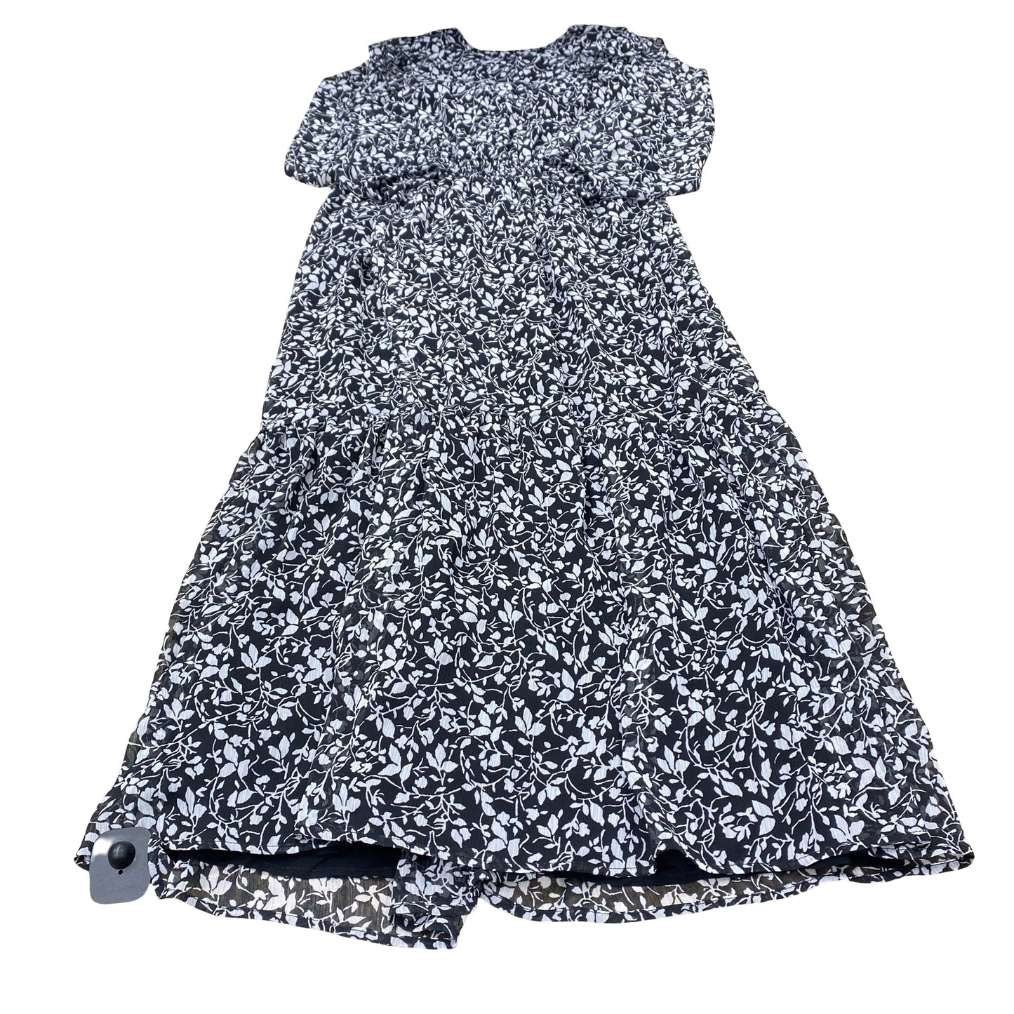 Dress Casual Maxi By Loft In Black & White, Size:S