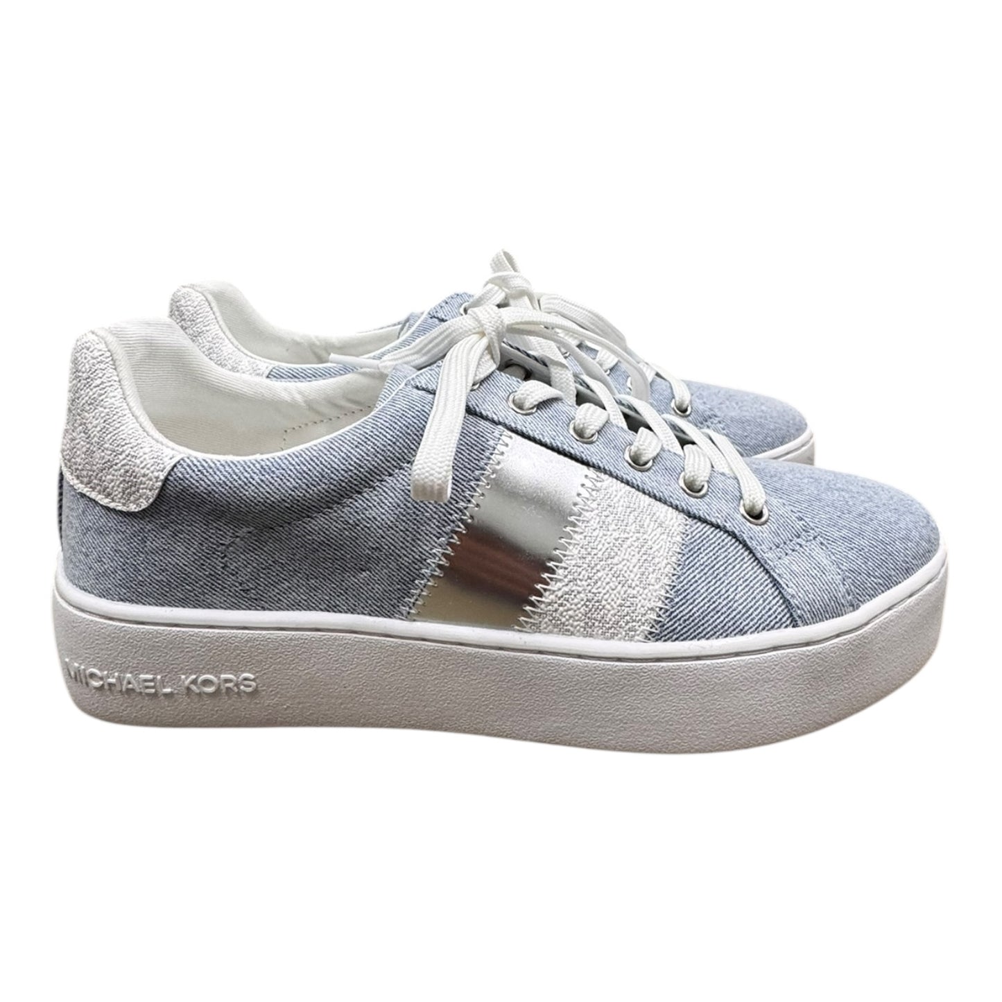 Shoes Designer By Michael Kors In Blue, Size:8
