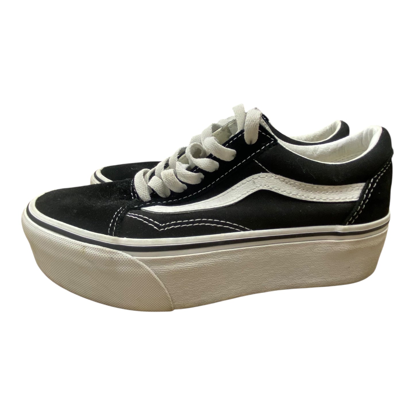 Shoes Sneakers By Vans In Black & White, Size:6