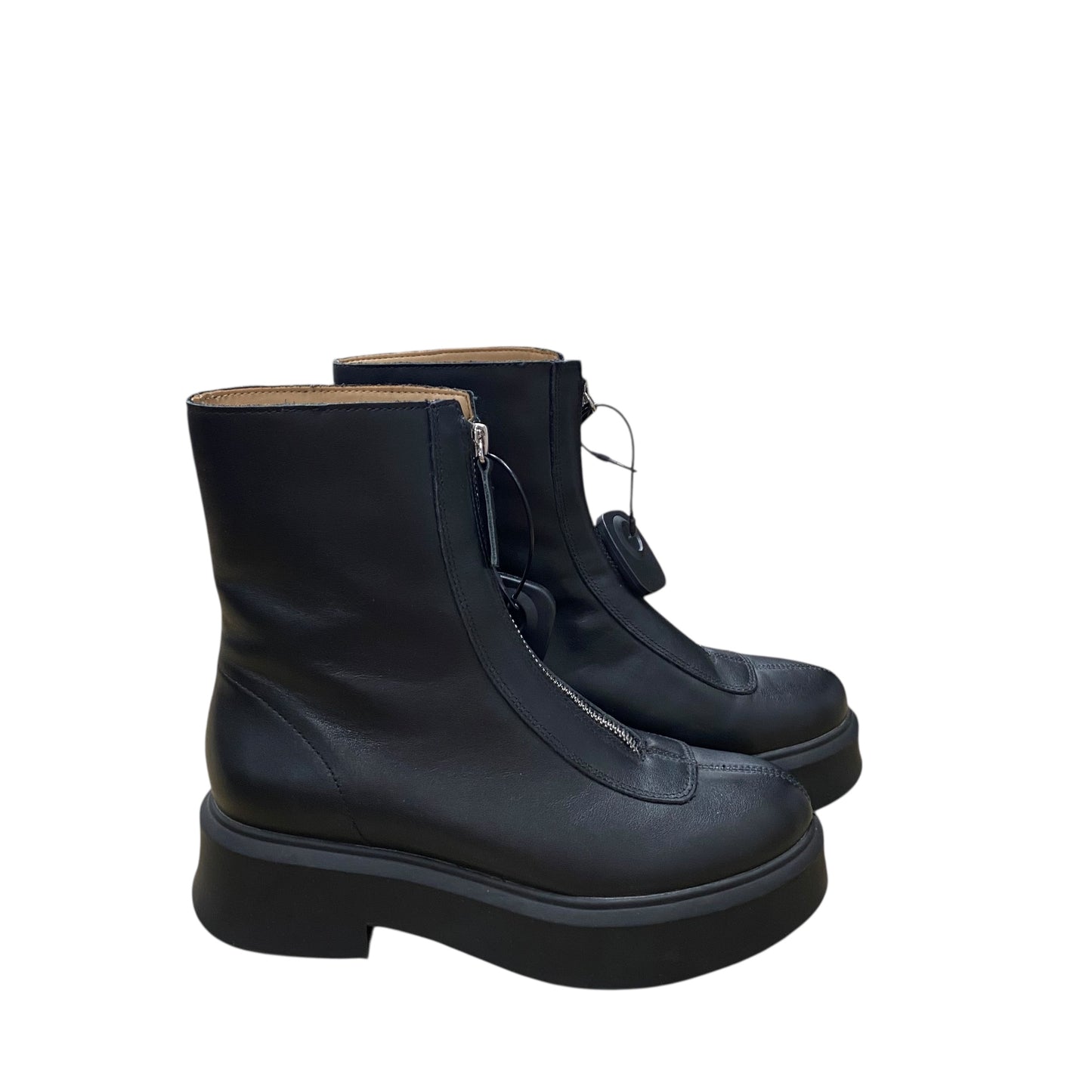 Boots Ankle Flats By Steve Madden In Black, Size:7.5