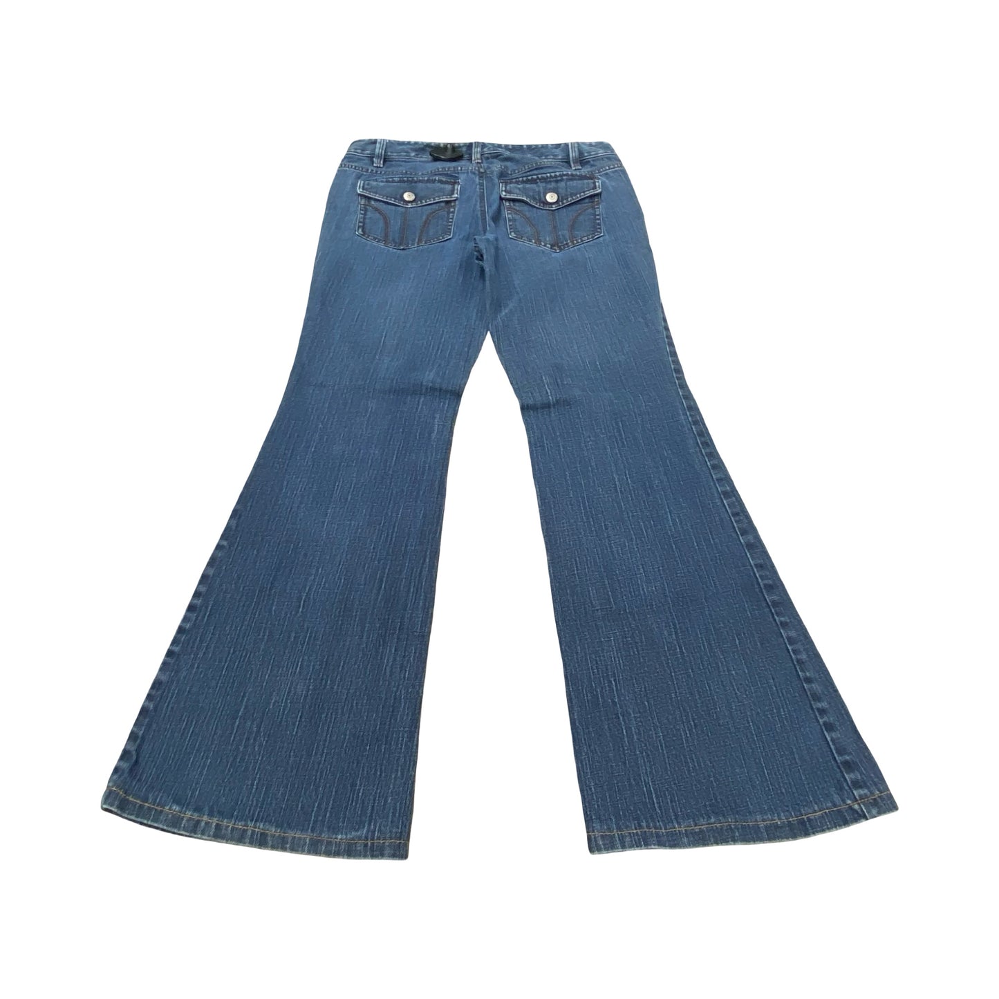 Jeans Flared By Loft In Blue Denim, Size:6