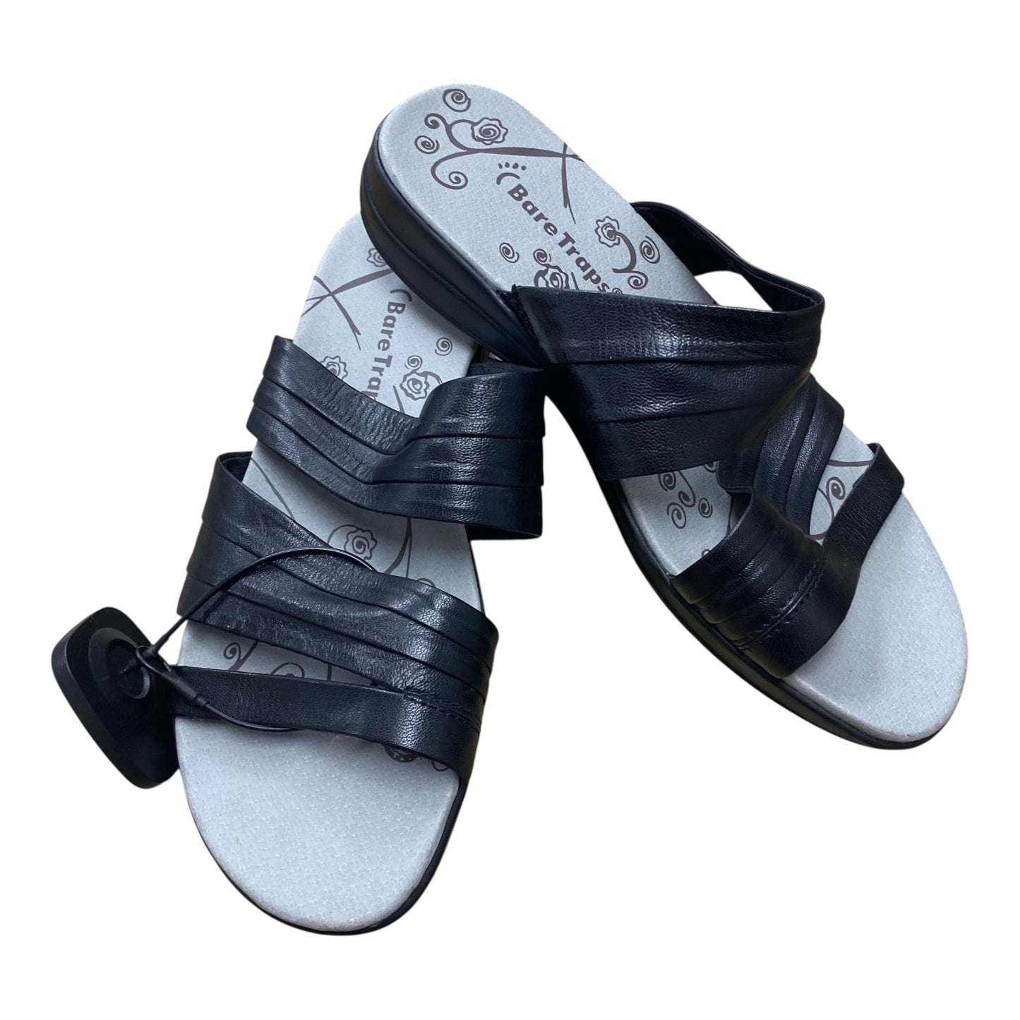 Sandals Flats By Bare Traps In Black, Size:6.5
