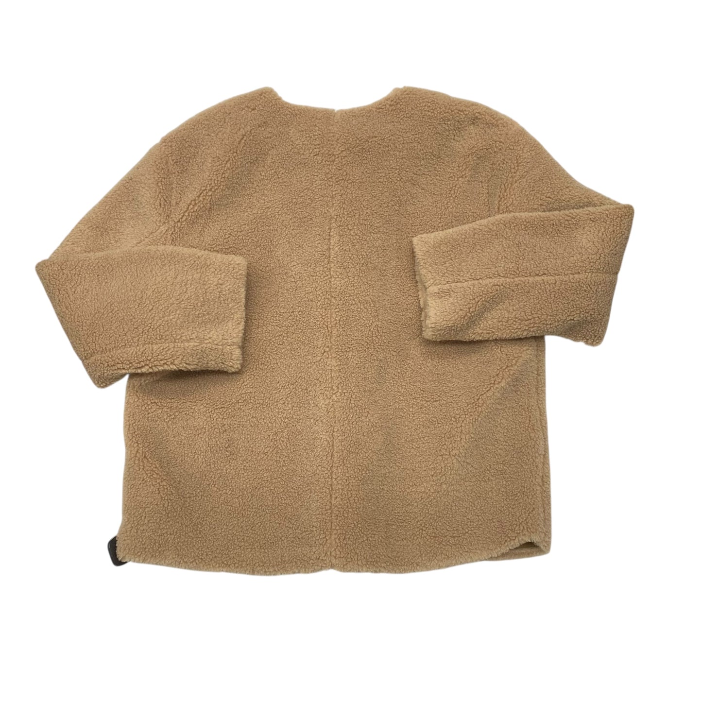 Coat Faux Fur & Sherpa By J. Crew In Black & Brown, Size:L