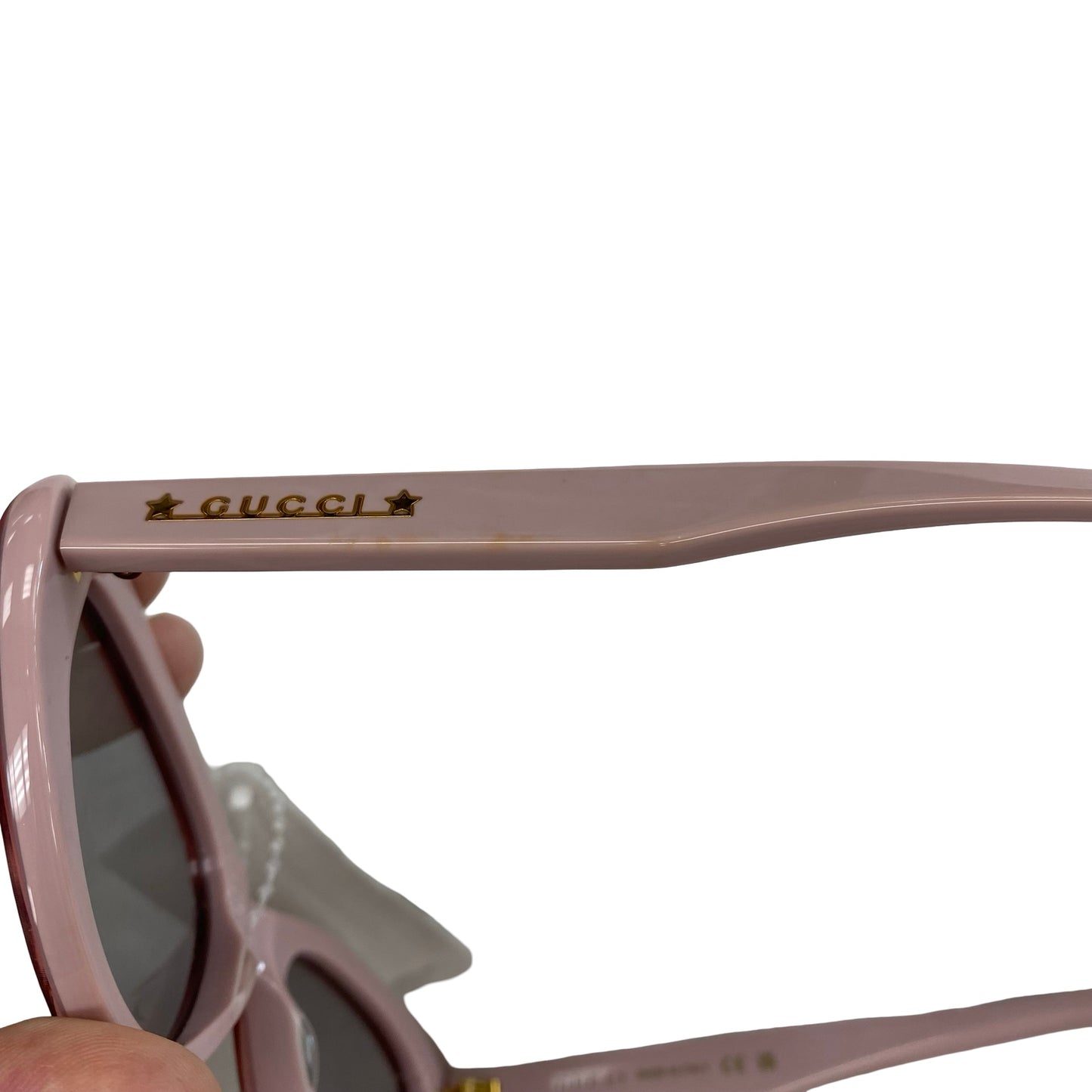 Sunglasses Luxury Designer By Gucci In Pink, Size: