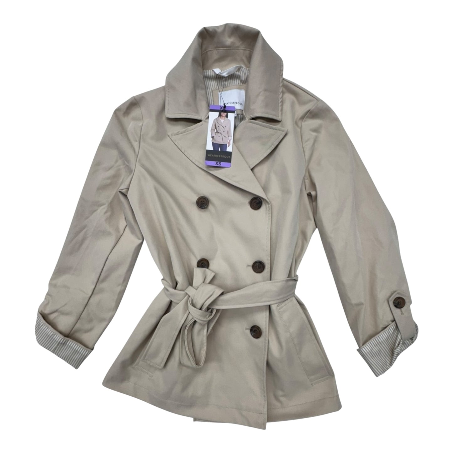 Jacket Other By Weatherproof In Beige, Size:Xs